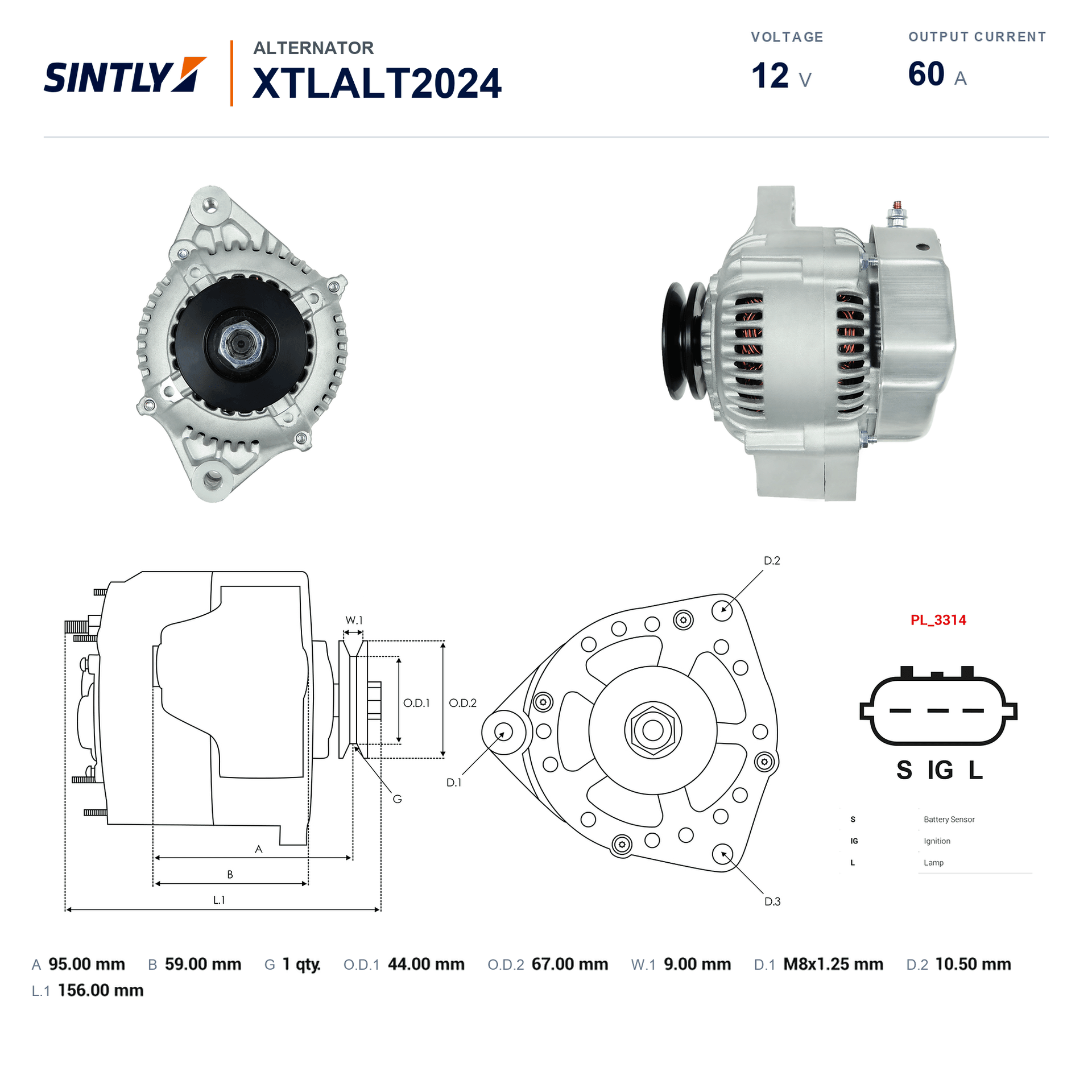 Alternator XTLALT2024
