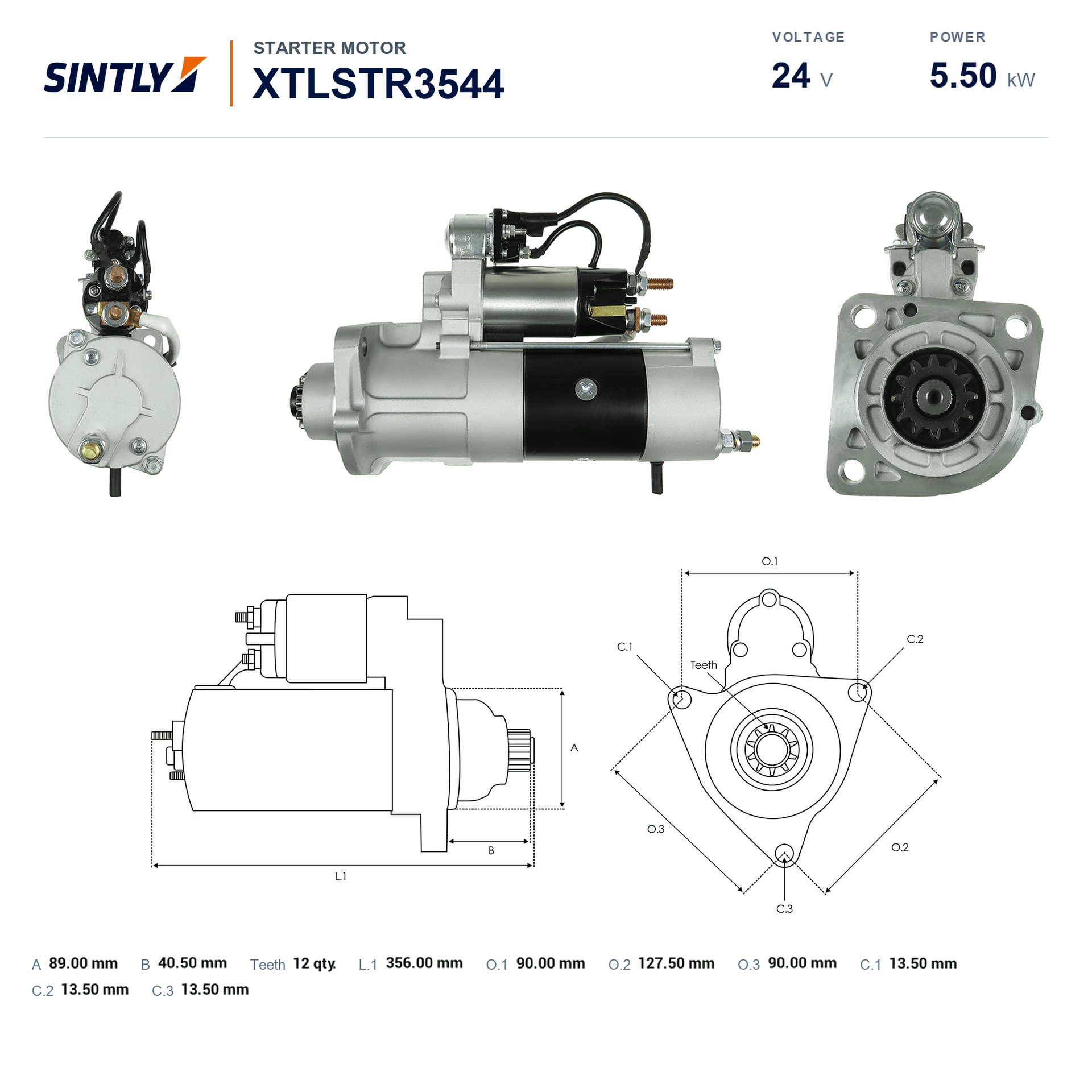 Motor de arranque XTLSTR3544