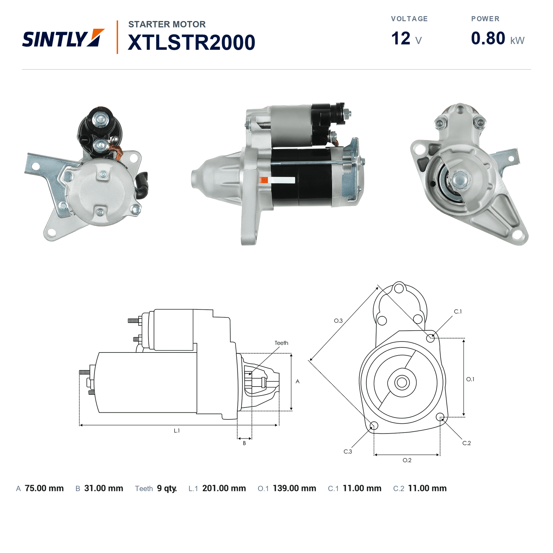 Starter XTLSTR2000