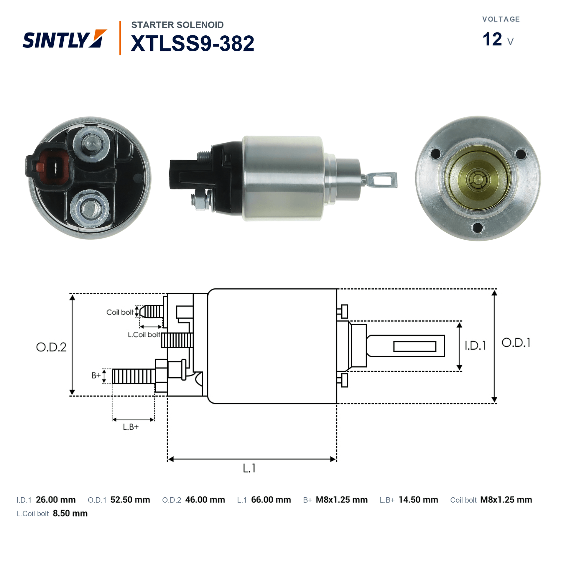 Starter Solenoid XTLSS9-382