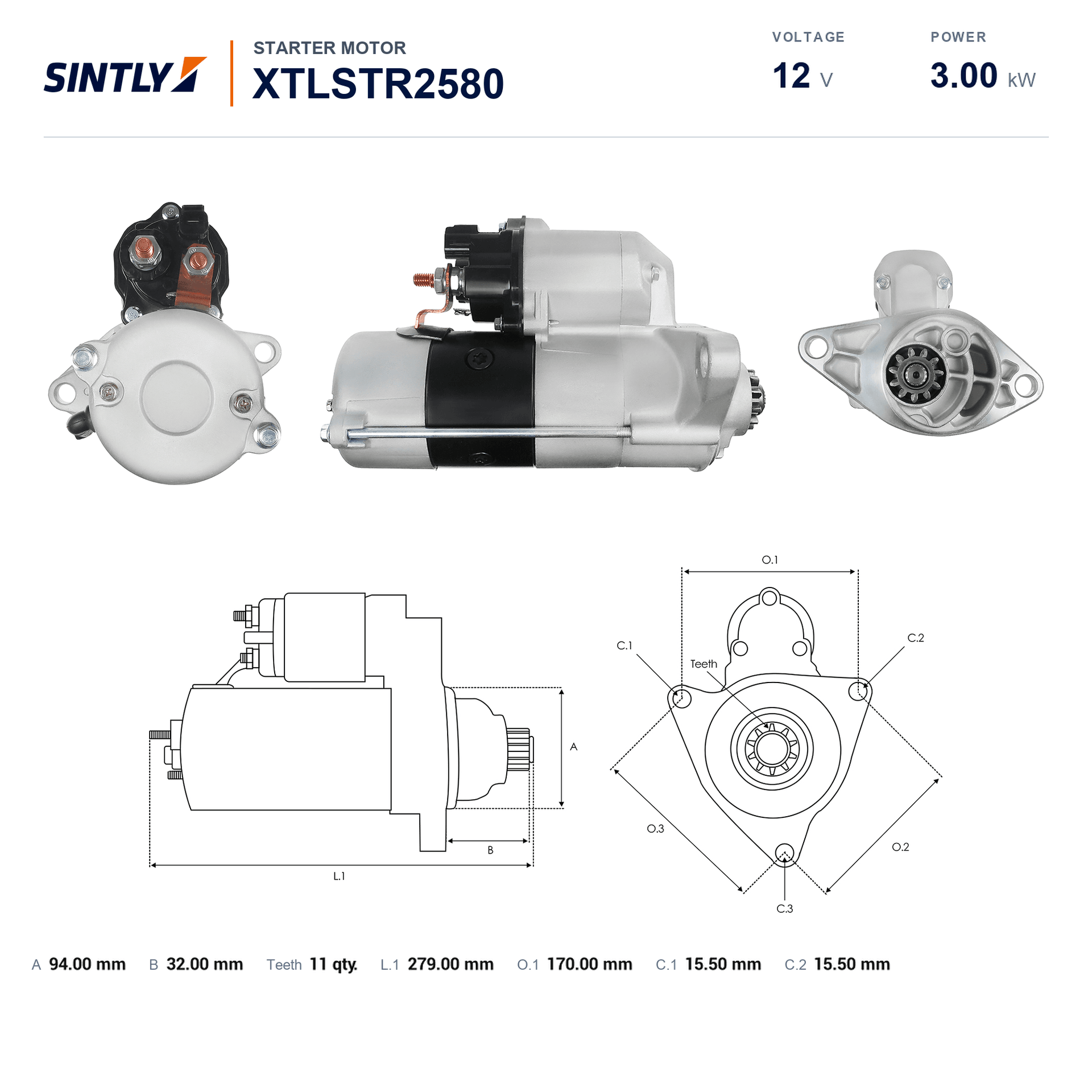 Starter XTLSTR2580