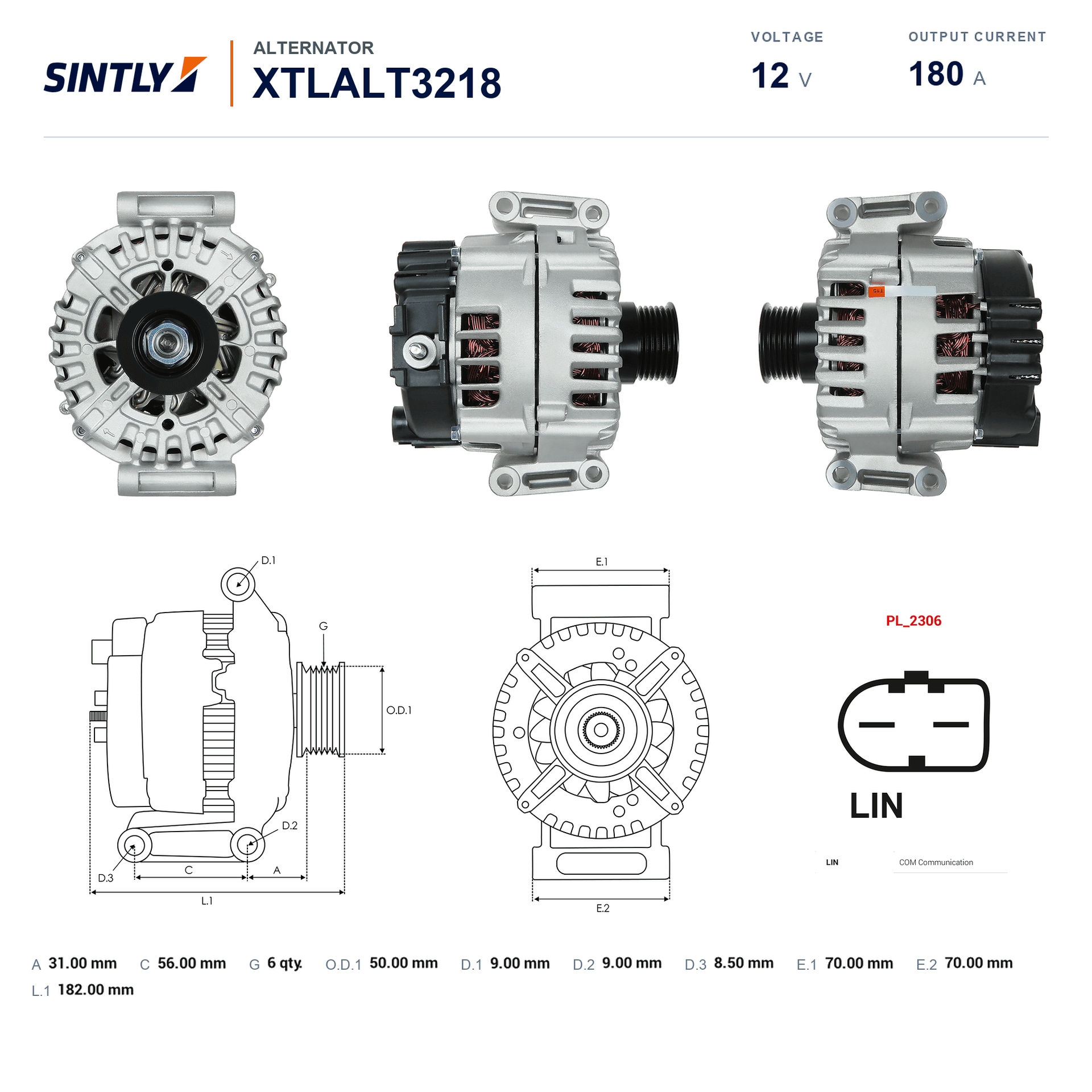 Alternator XTLALT3218