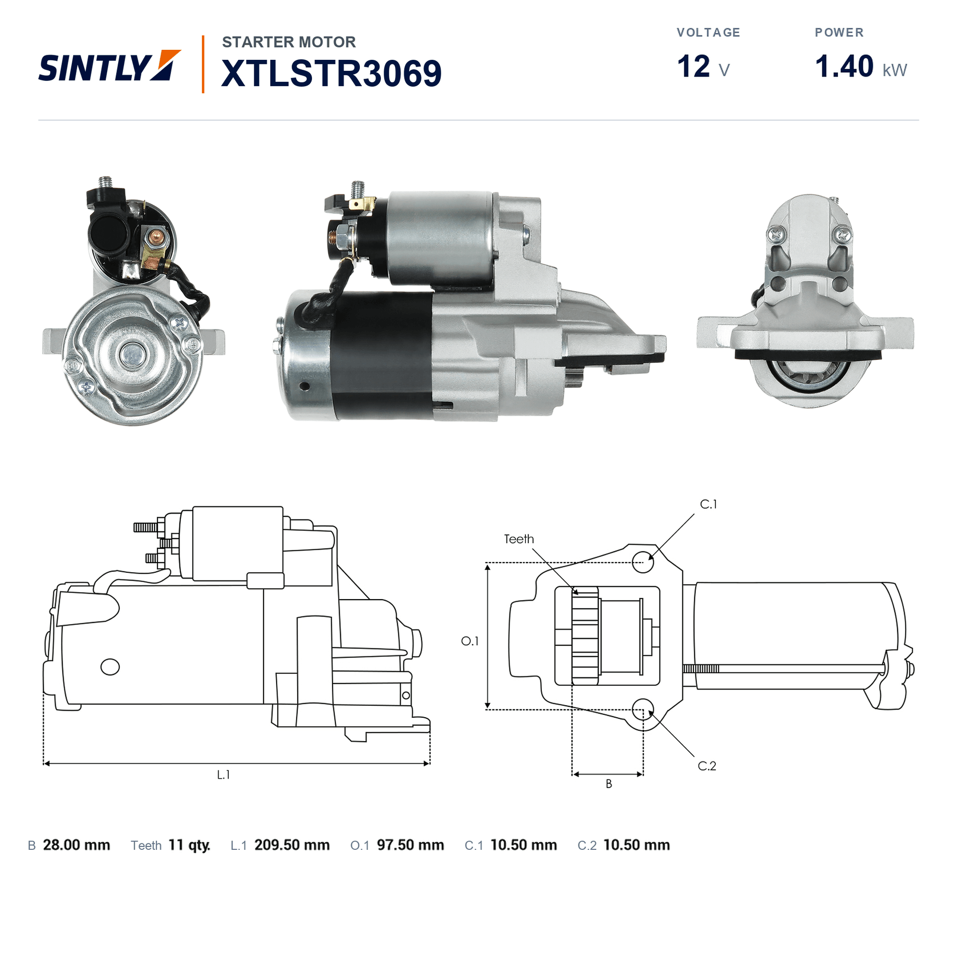 Starter XTLSTR3069