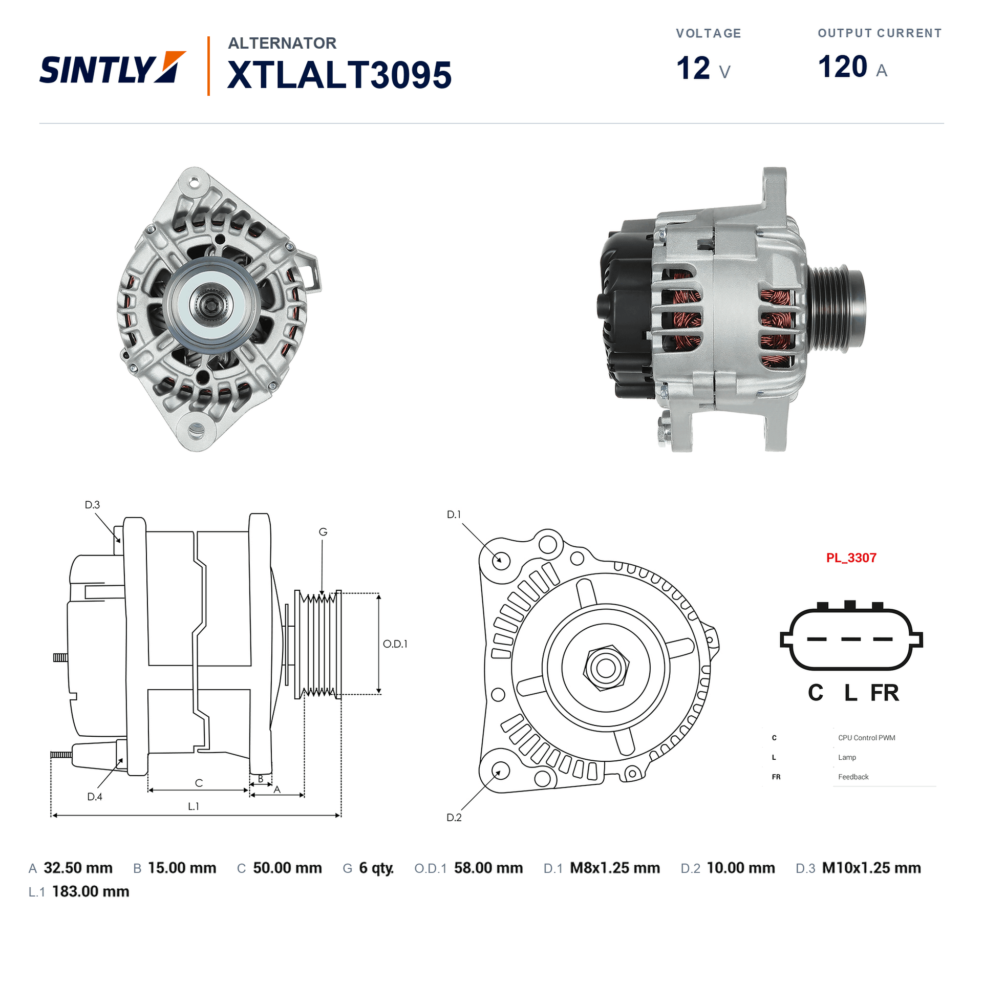 Alternator XTLALT3095