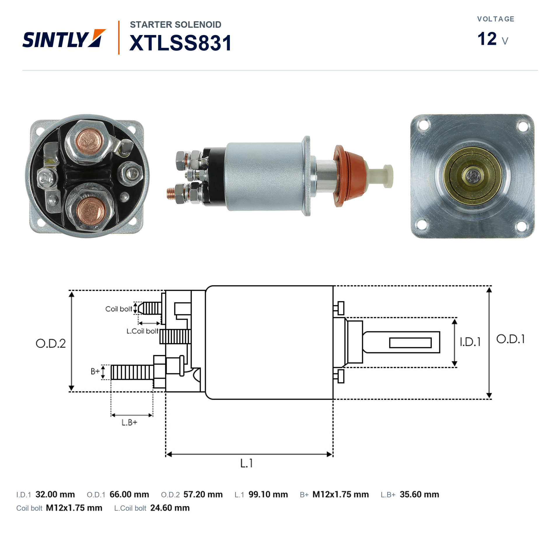 Starter Solenoid XTLSS831