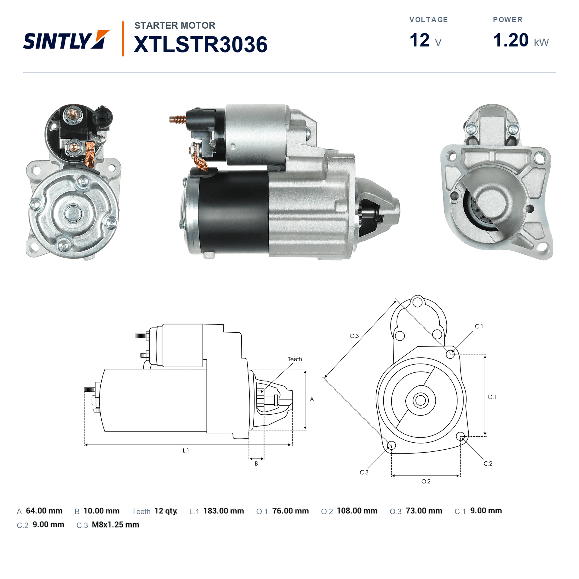 Starter XTLSTR3036