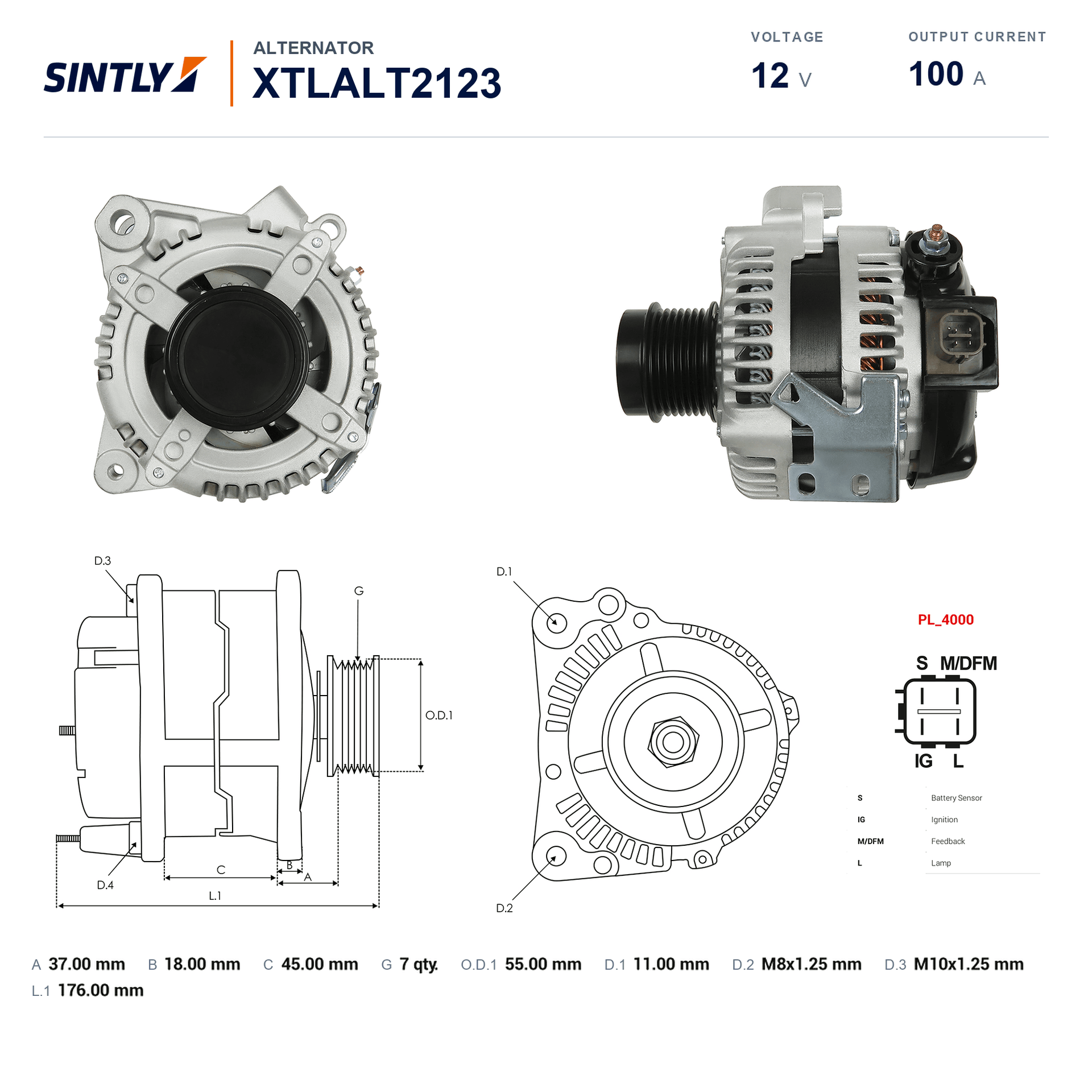 Alternator XTLALT2123