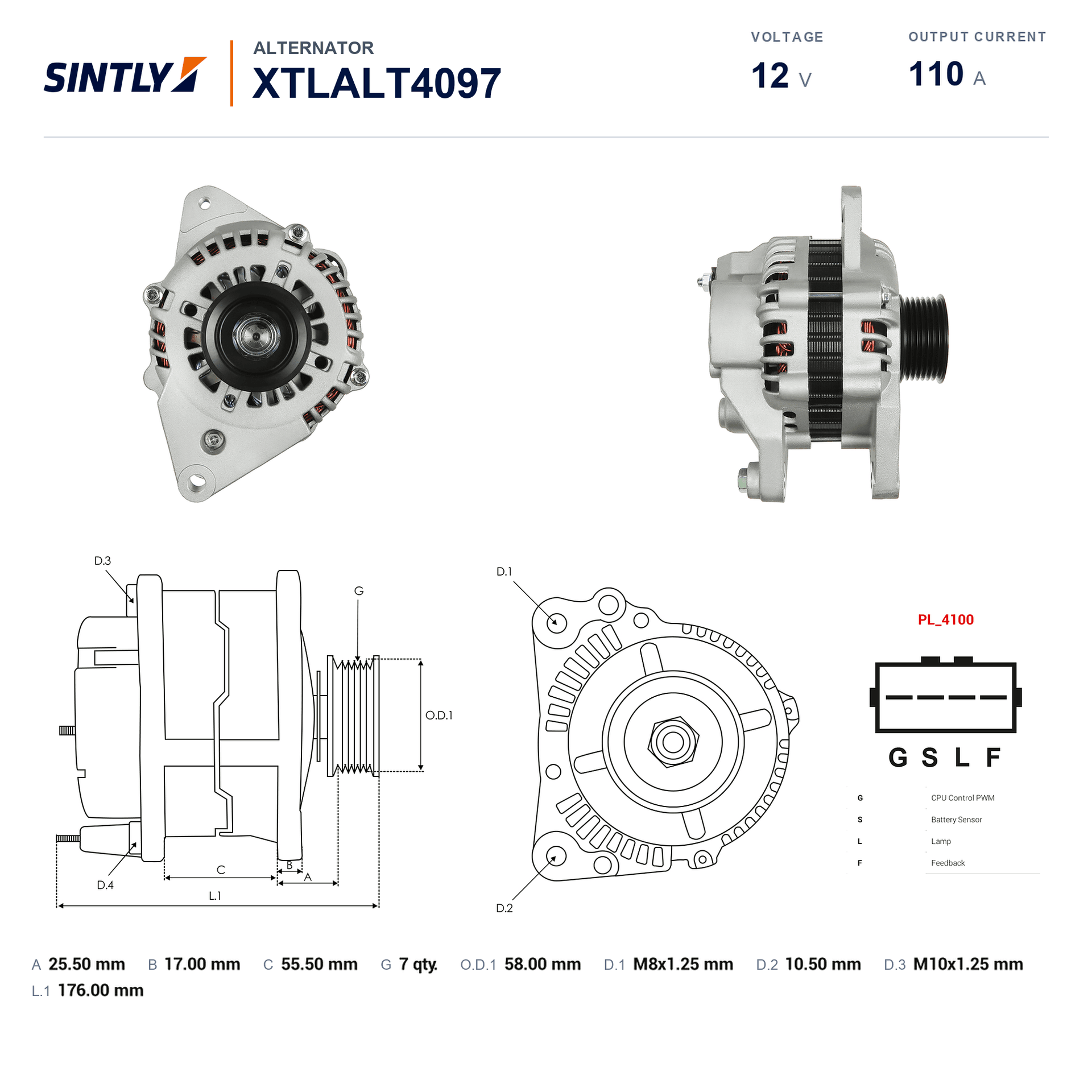 Alternator XTLALT4097