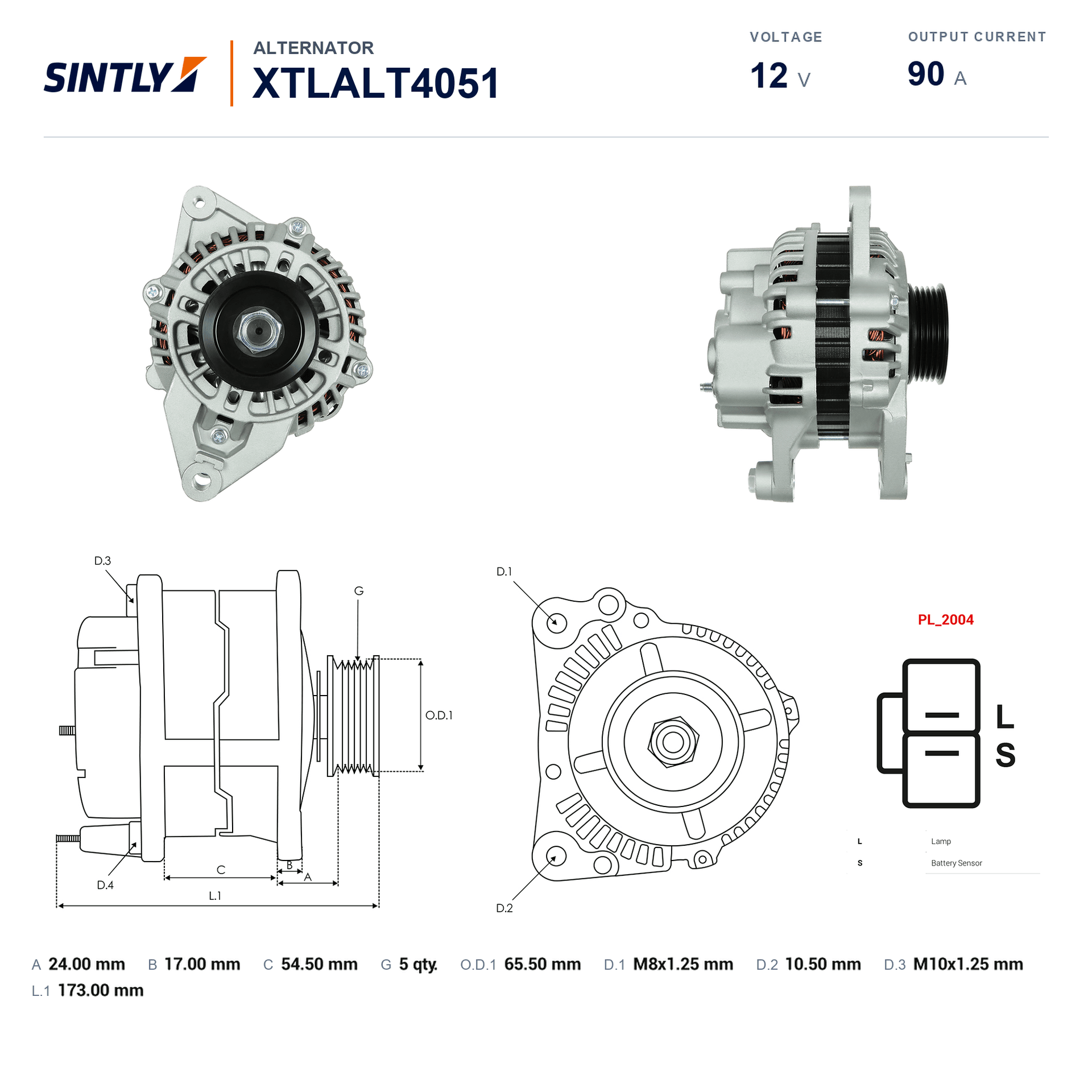 Alternator XTLALT4051