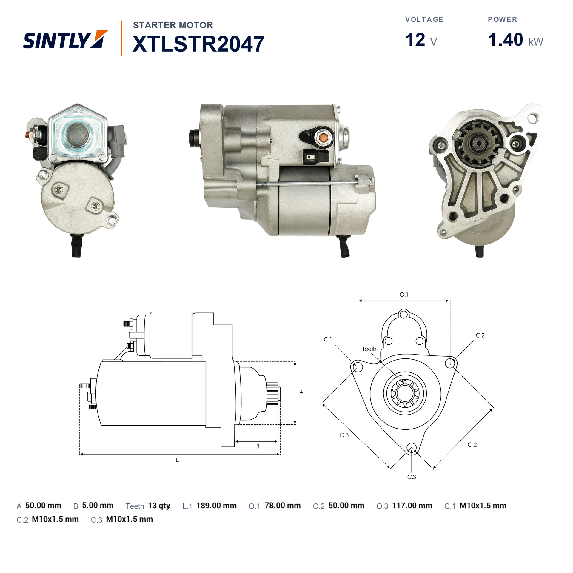 Starter XTLSTR2047