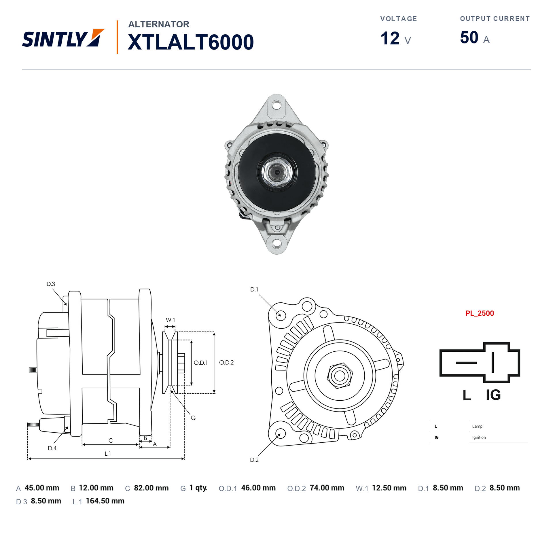 Alternator XTLALT6000