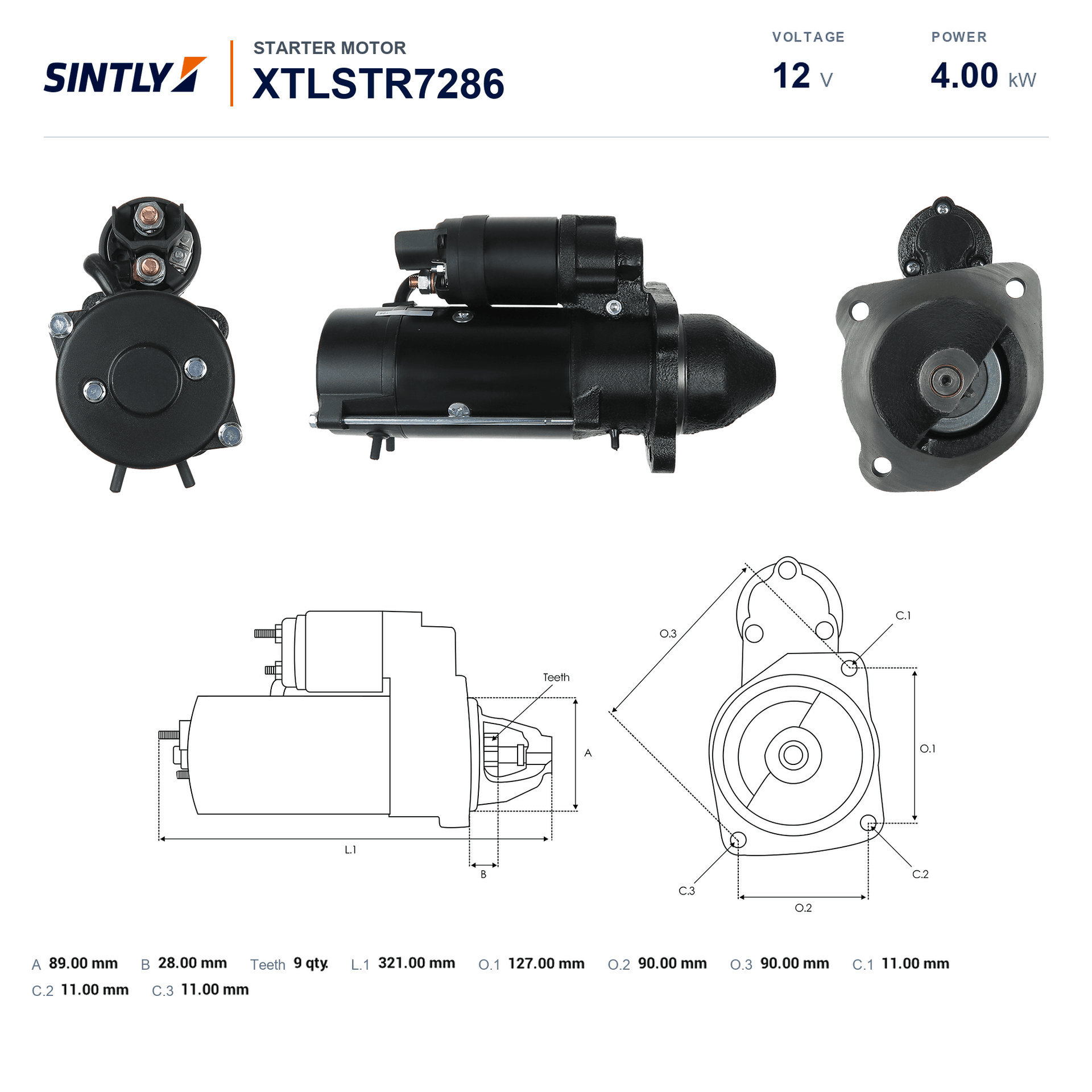 Starter XTLSTR7286