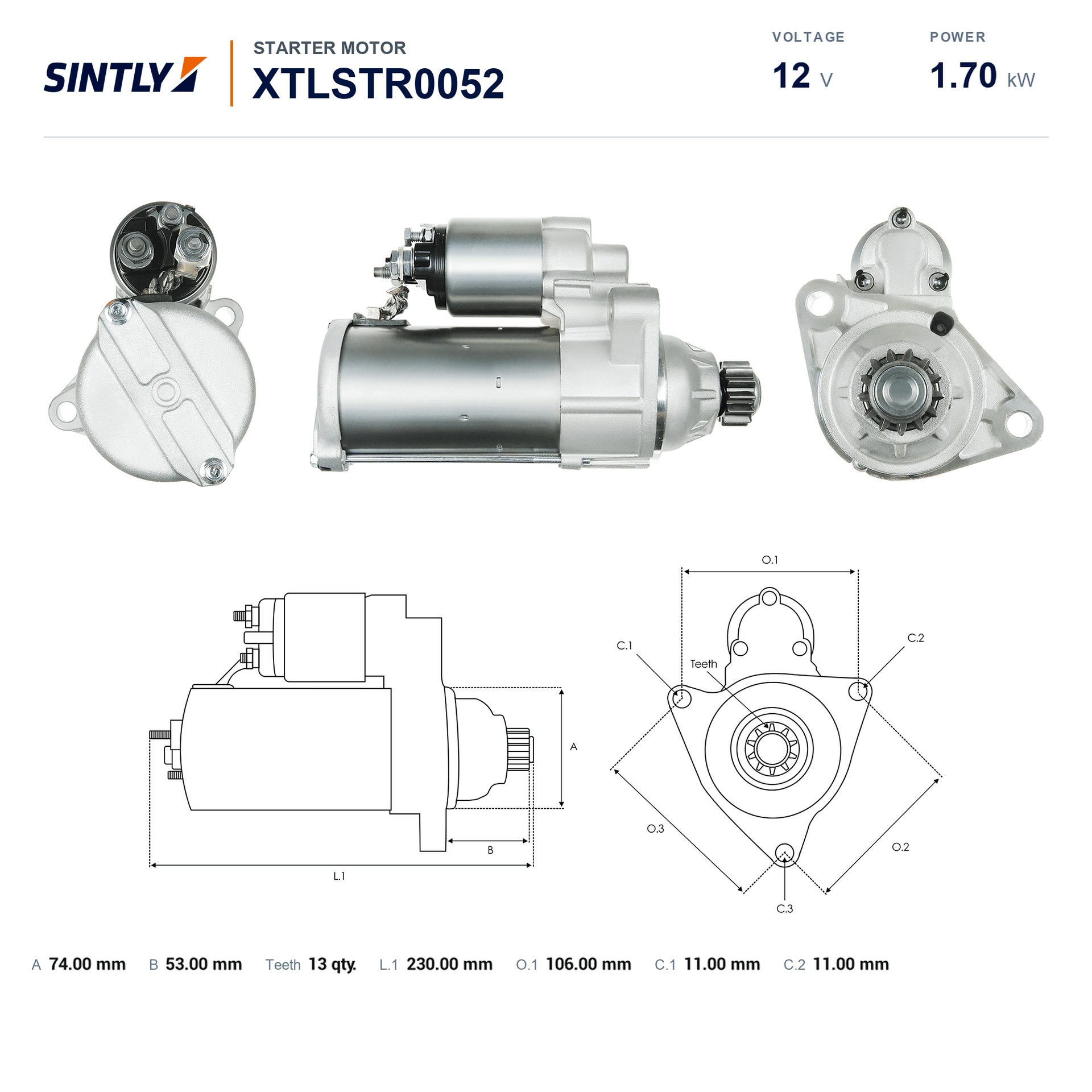 Starter XTLSTR0052