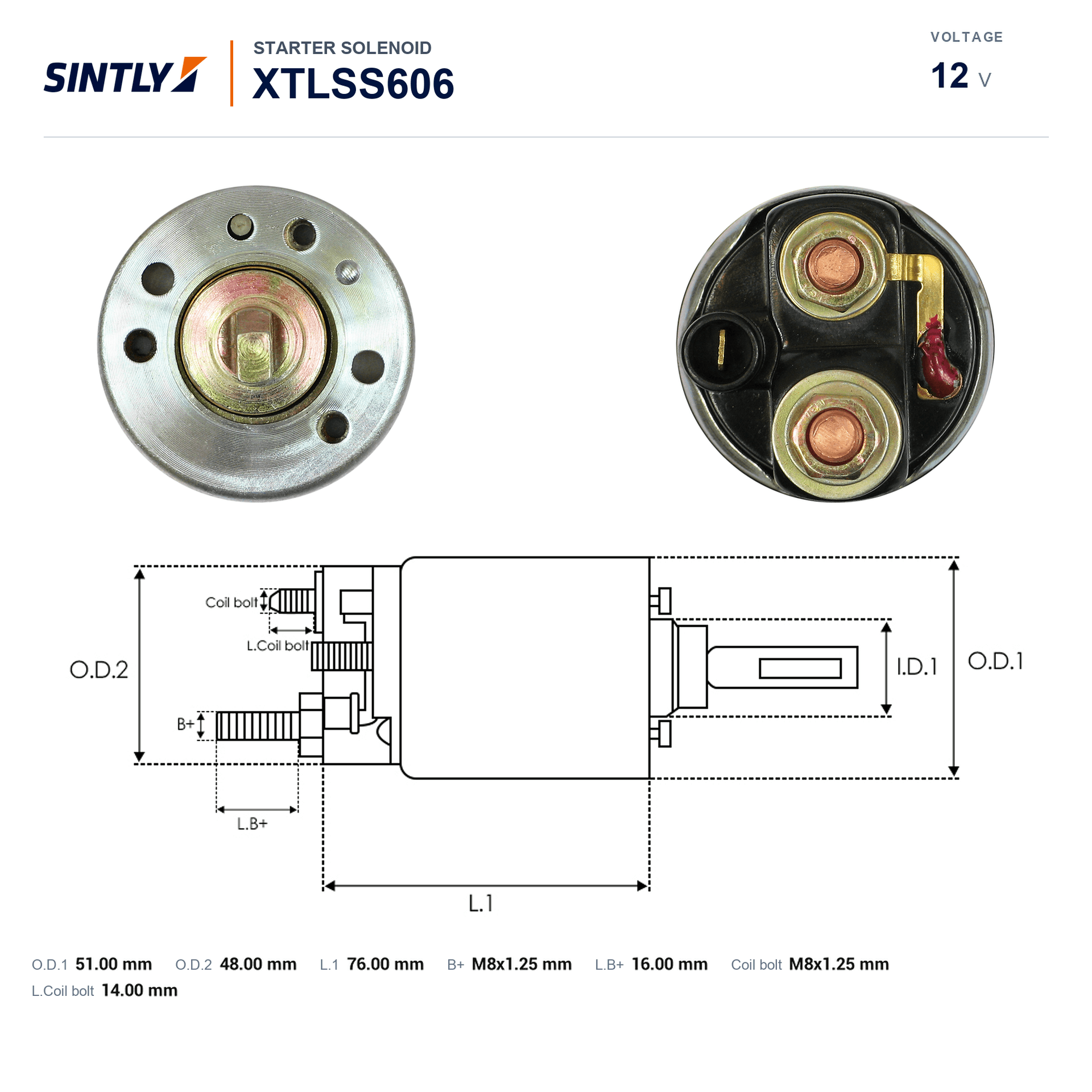 Solenoide de arranque XTLSS606