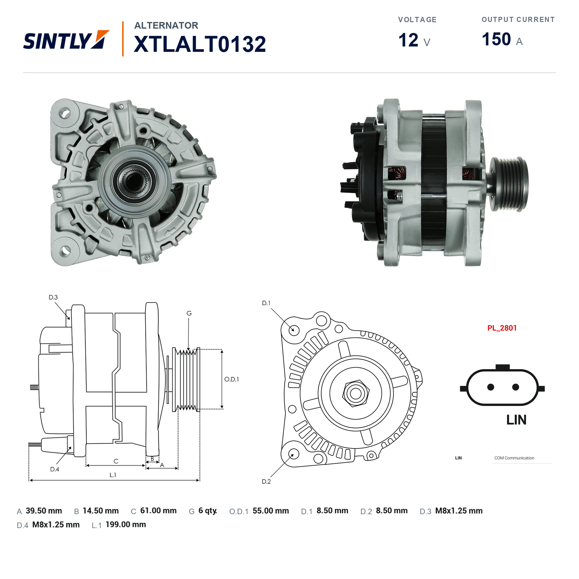 Alternator XTLALT0132