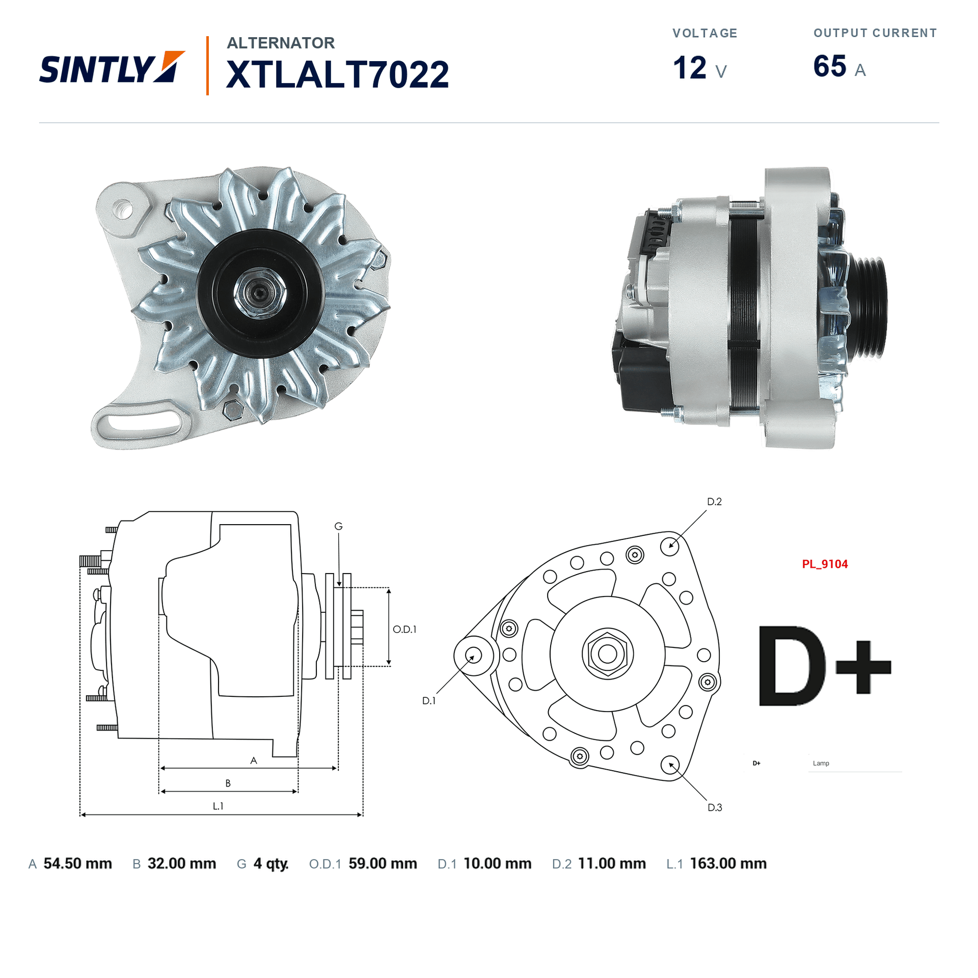 Alternator XTLALT7022