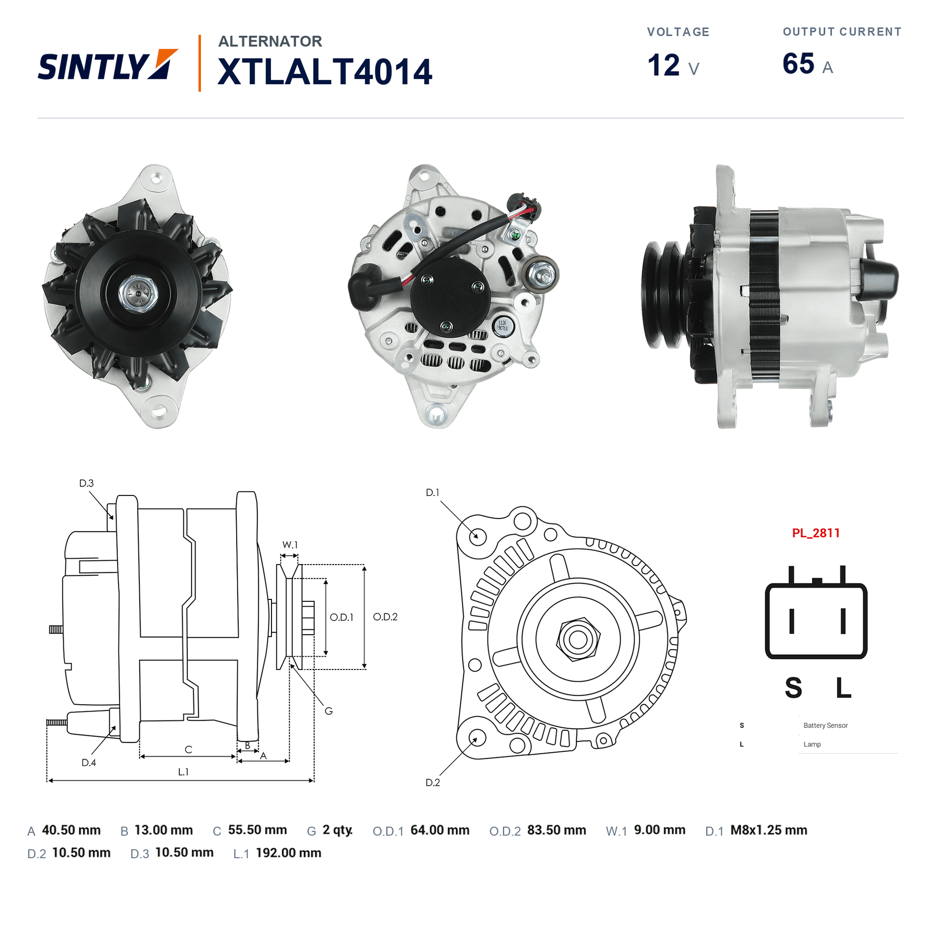 Alternator XTLALT4014