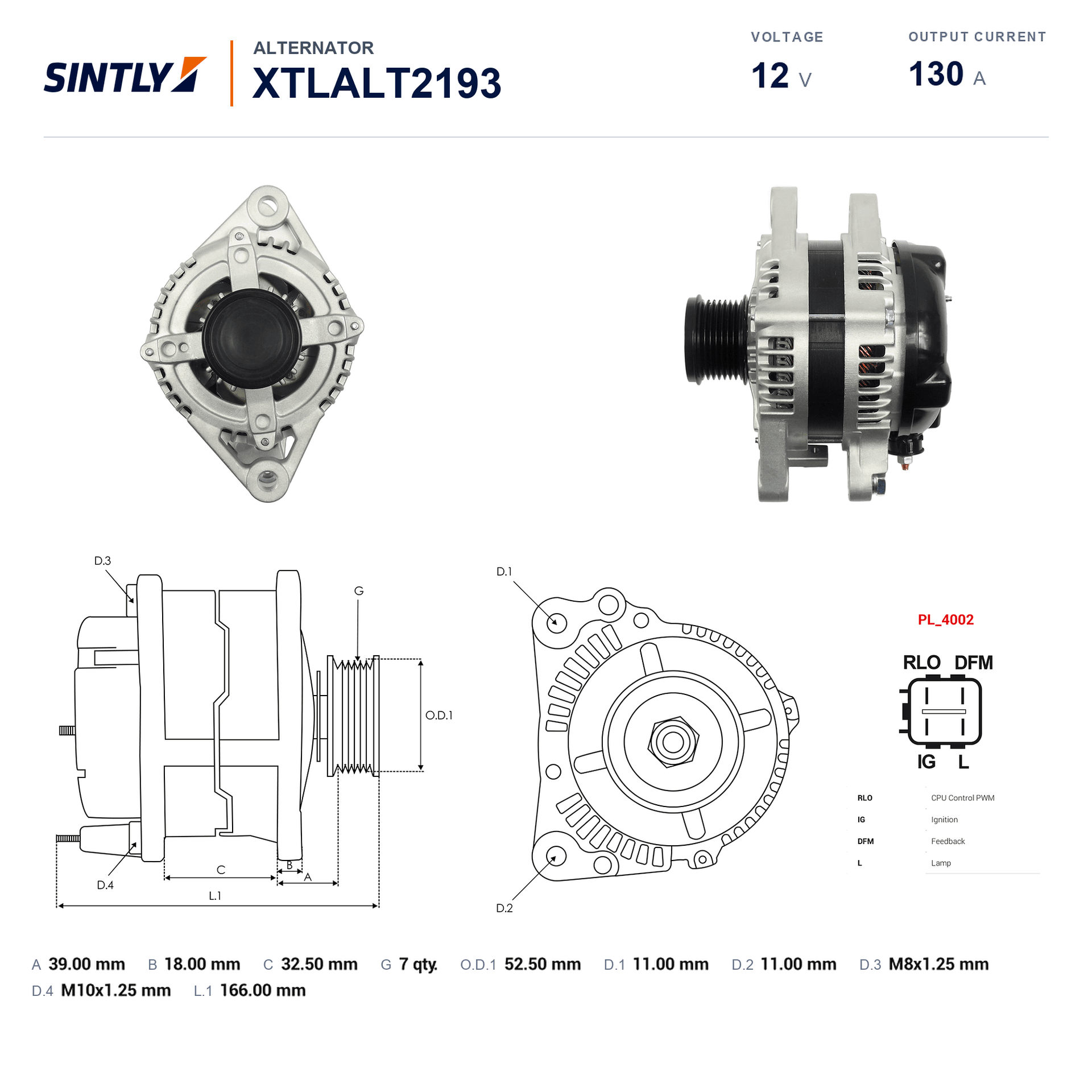 Alternator XTLALT2193