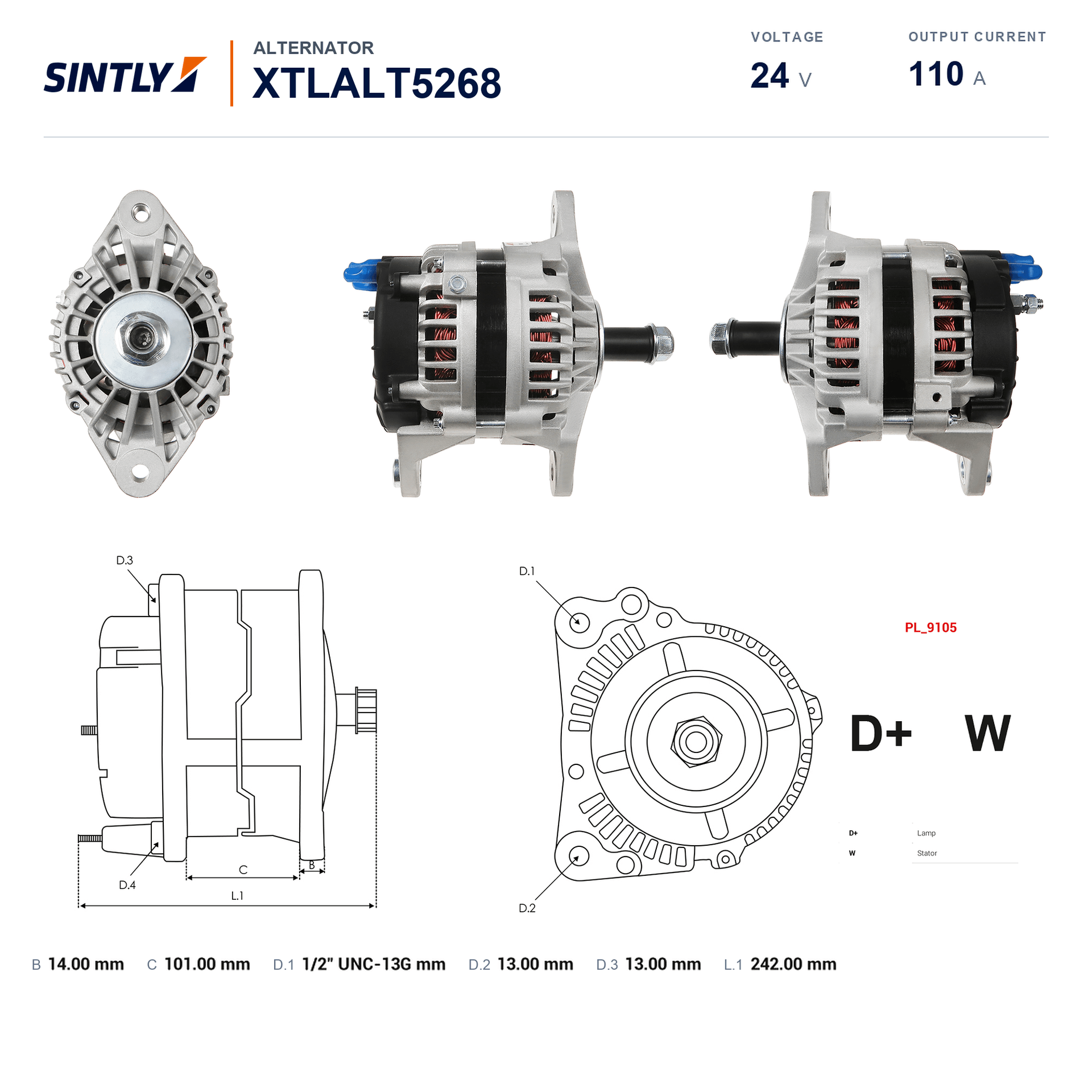 Alternator XTLALT5268