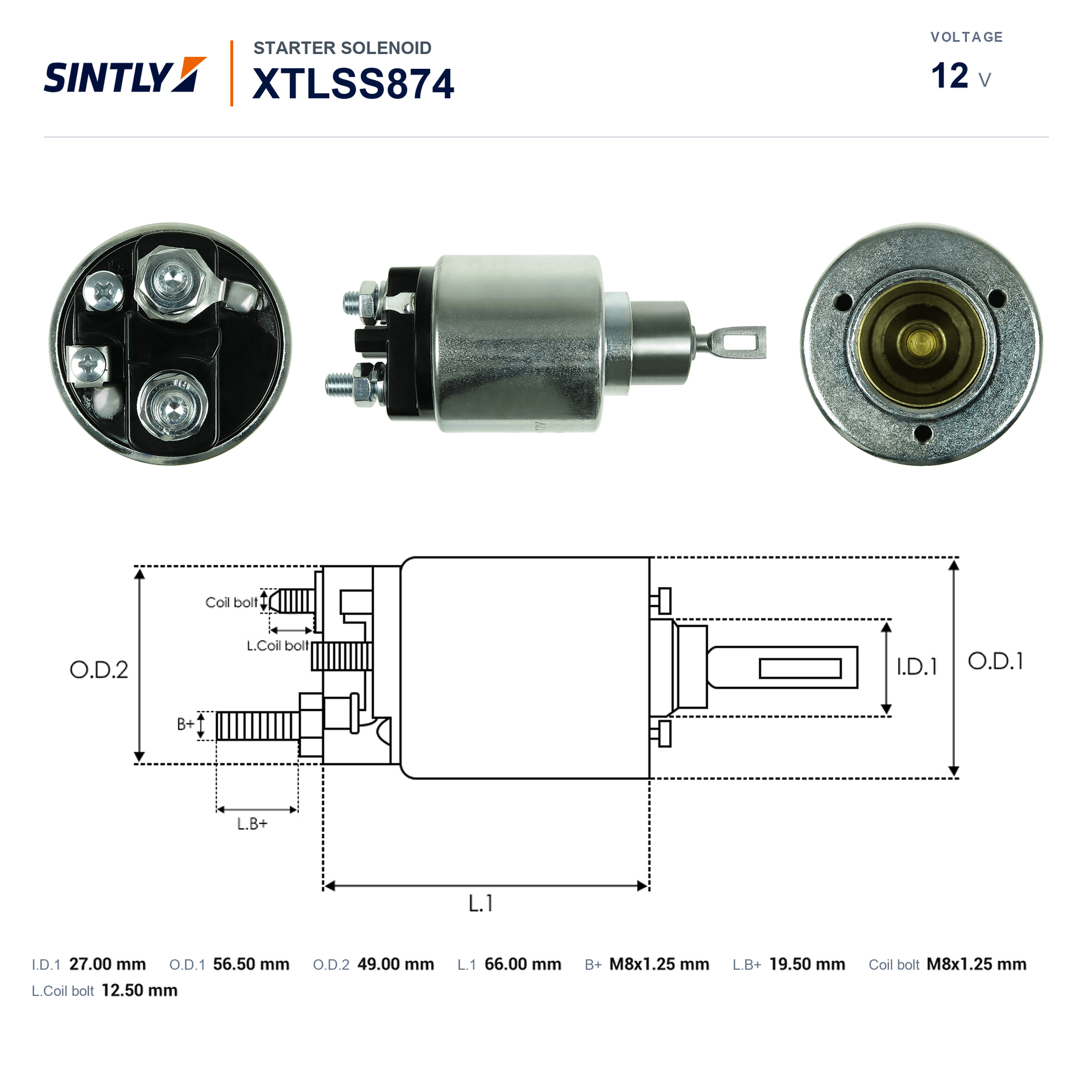 Solenoide de arranque XTLSS874