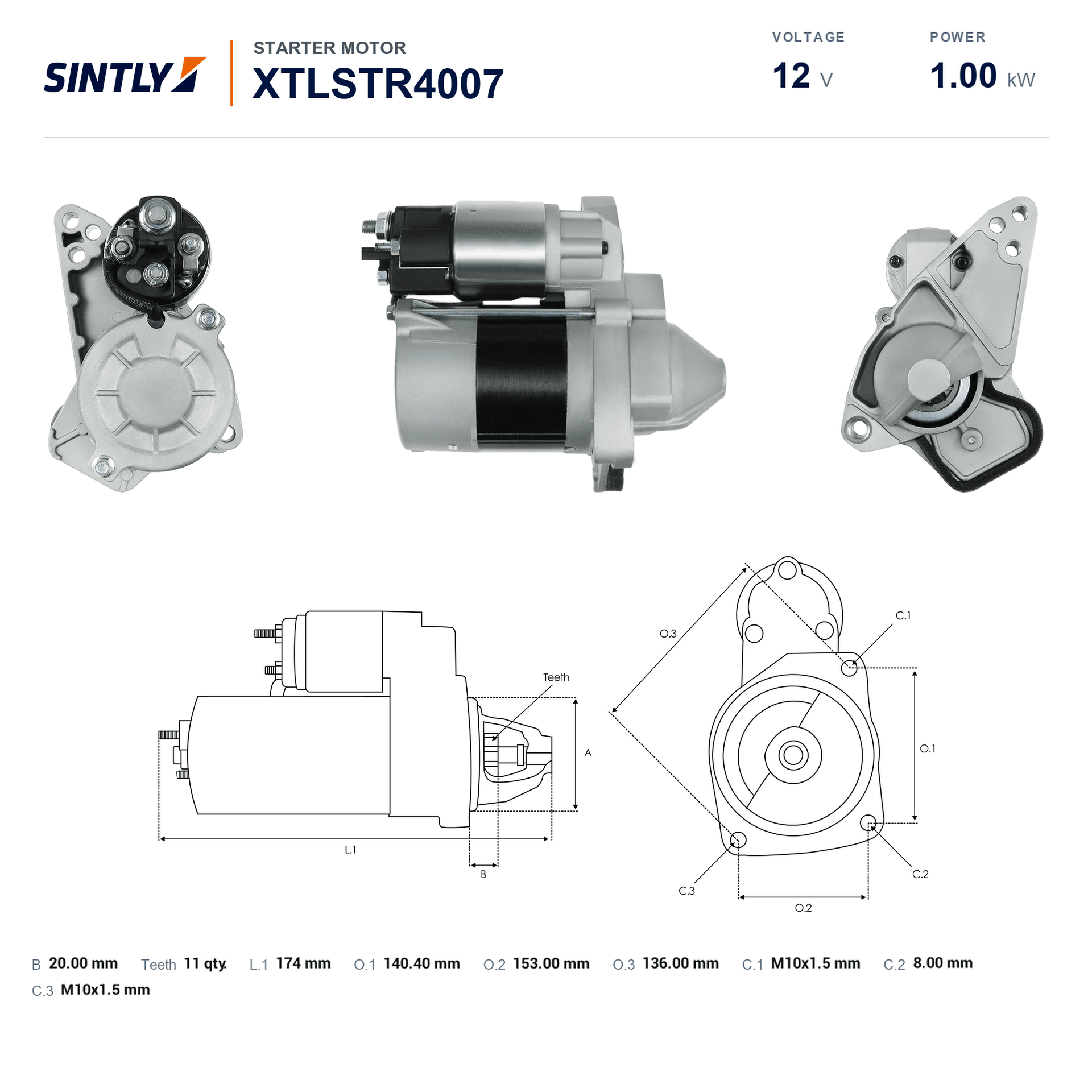 Starter XTLSTR4007