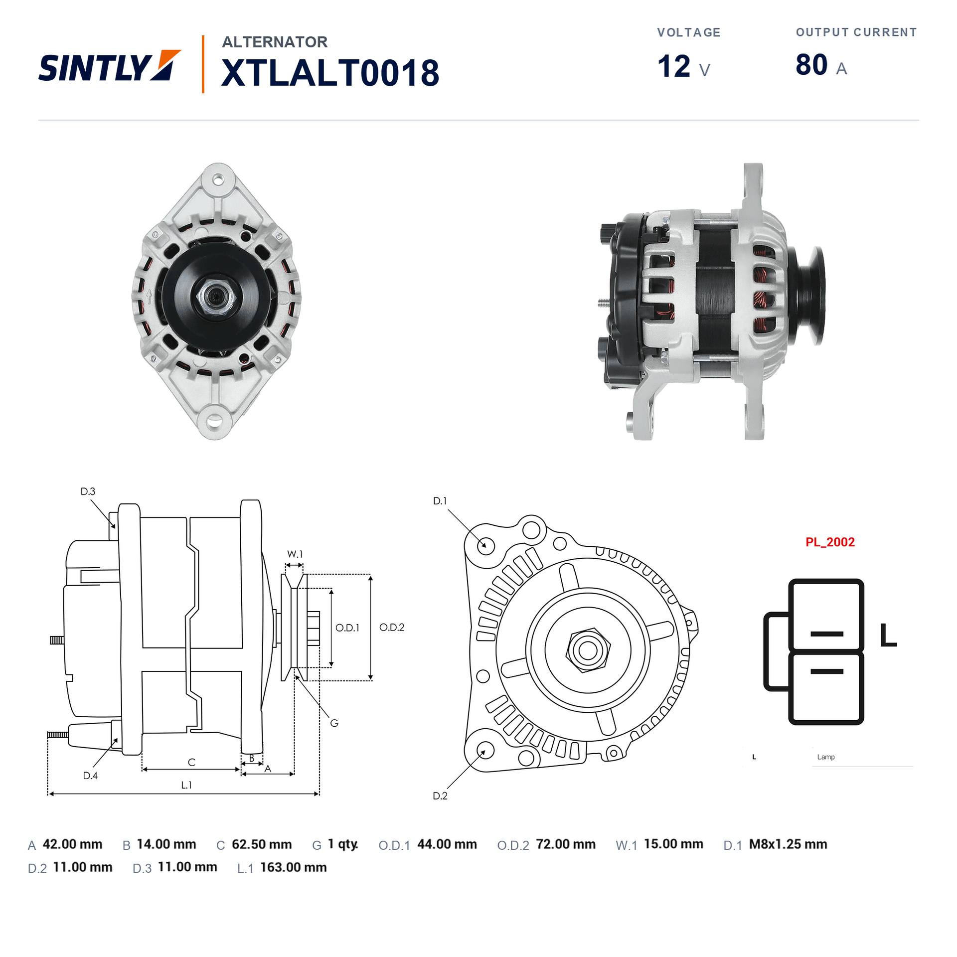 Alternator XTLALT0018