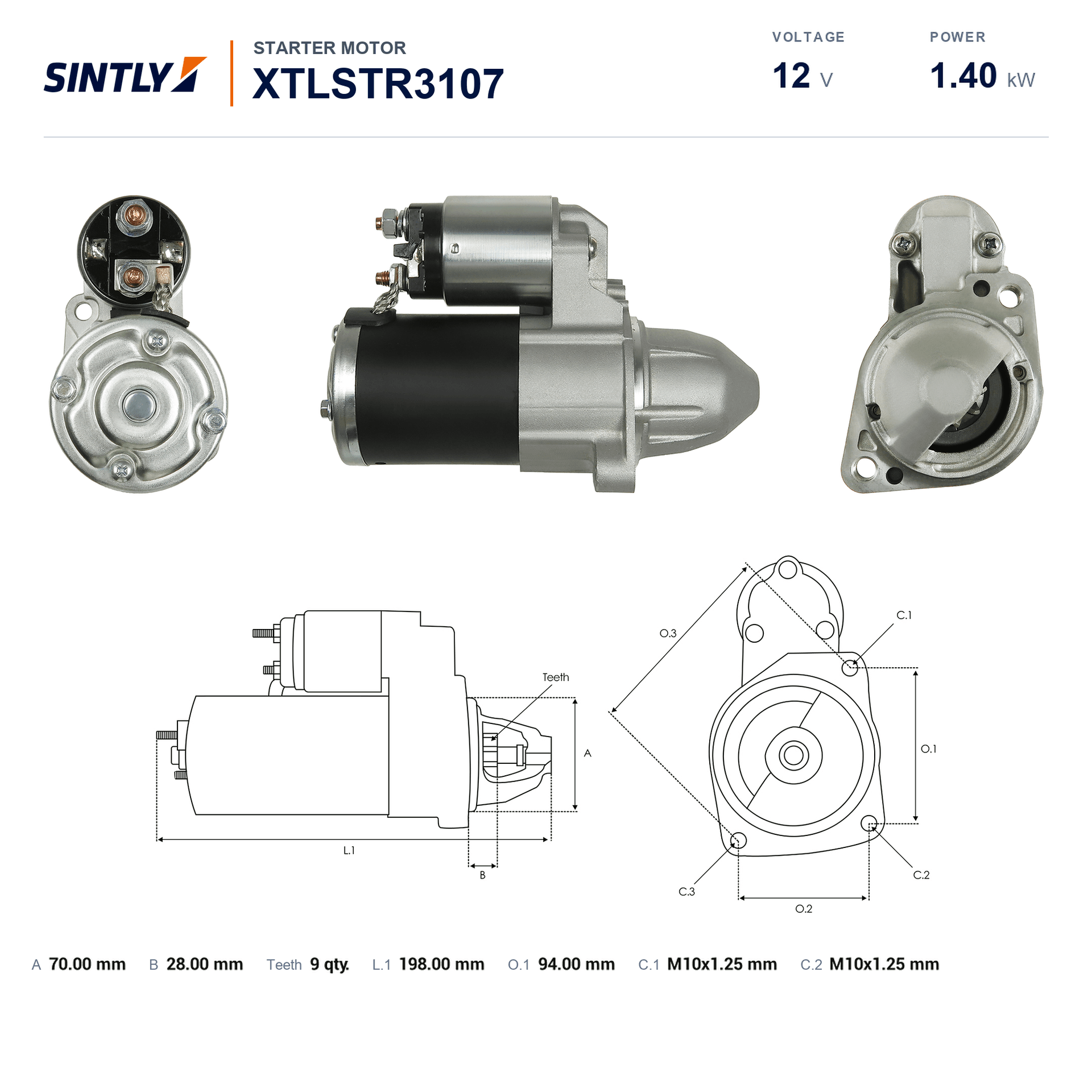 Starter XTLSTR3107