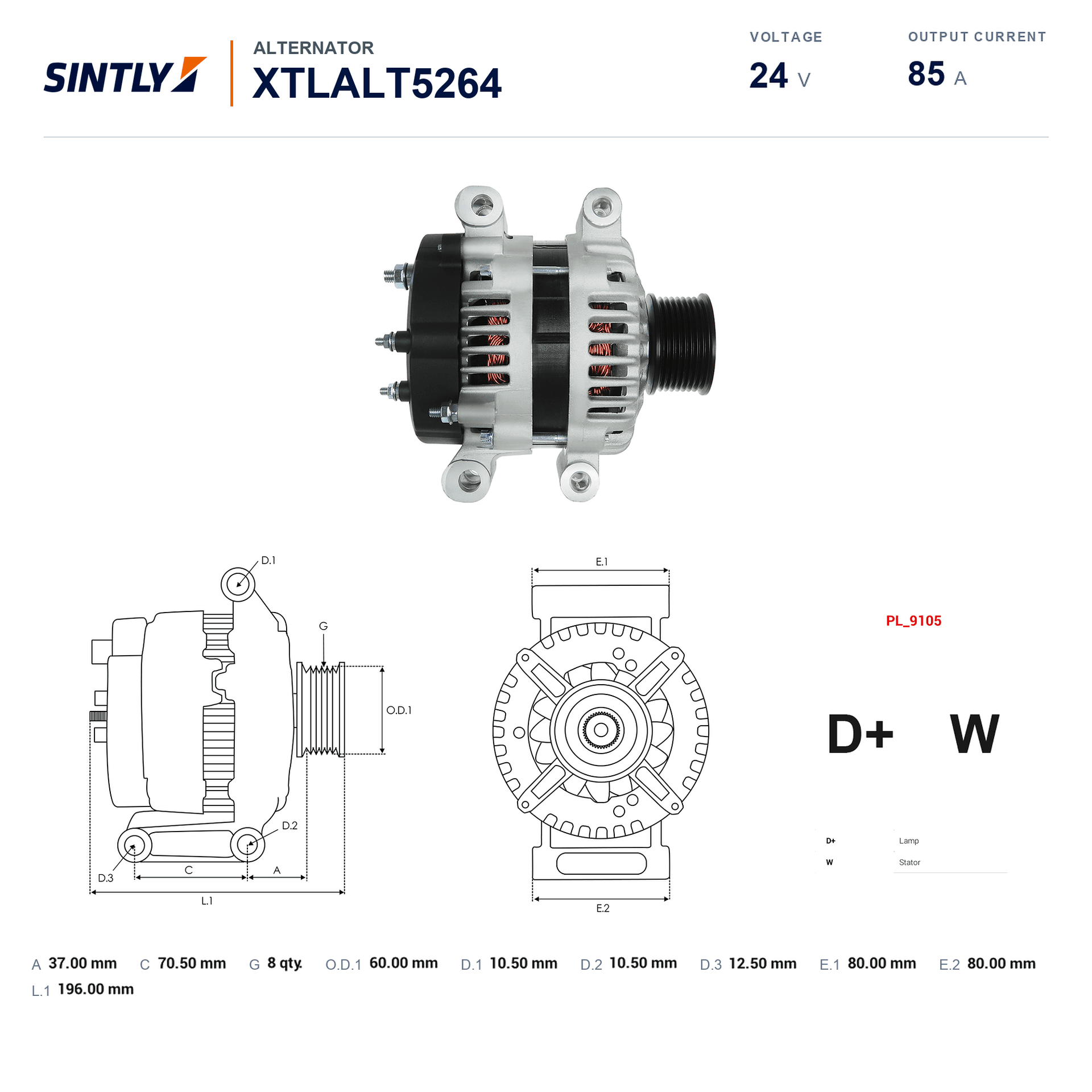 Alternator XTLALT5264