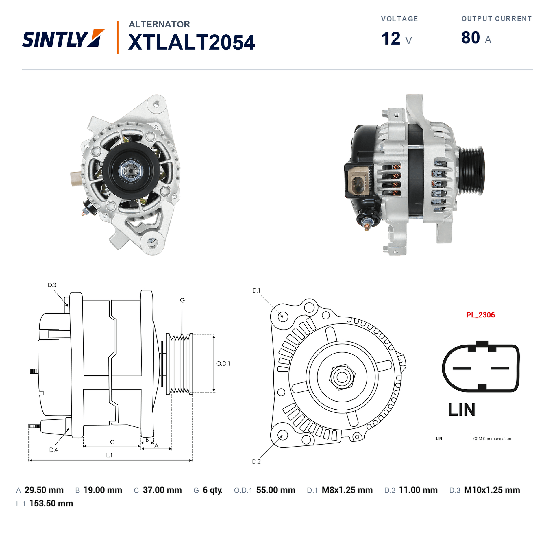 Alternator XTLALT2054
