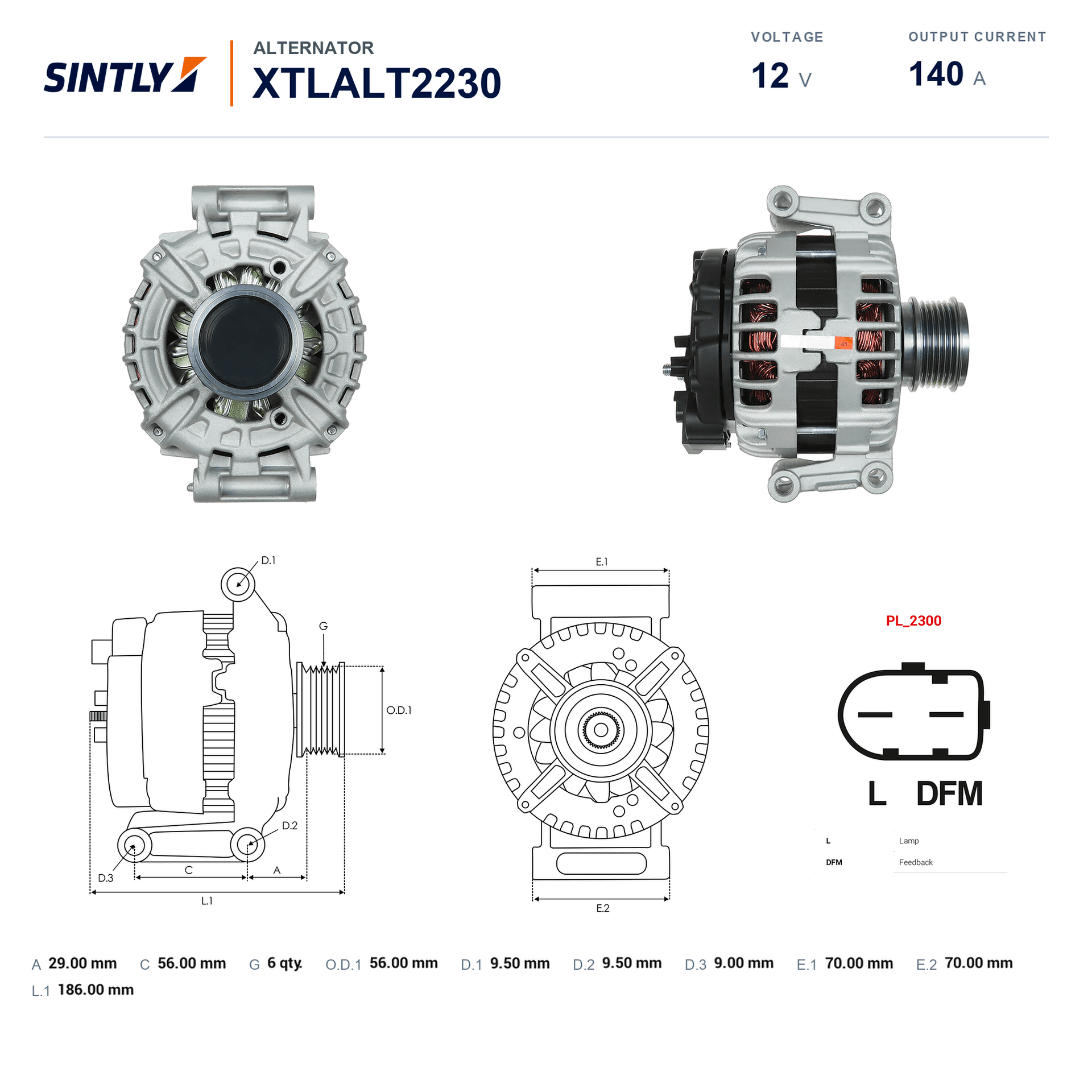 Alternator XTLALT2230