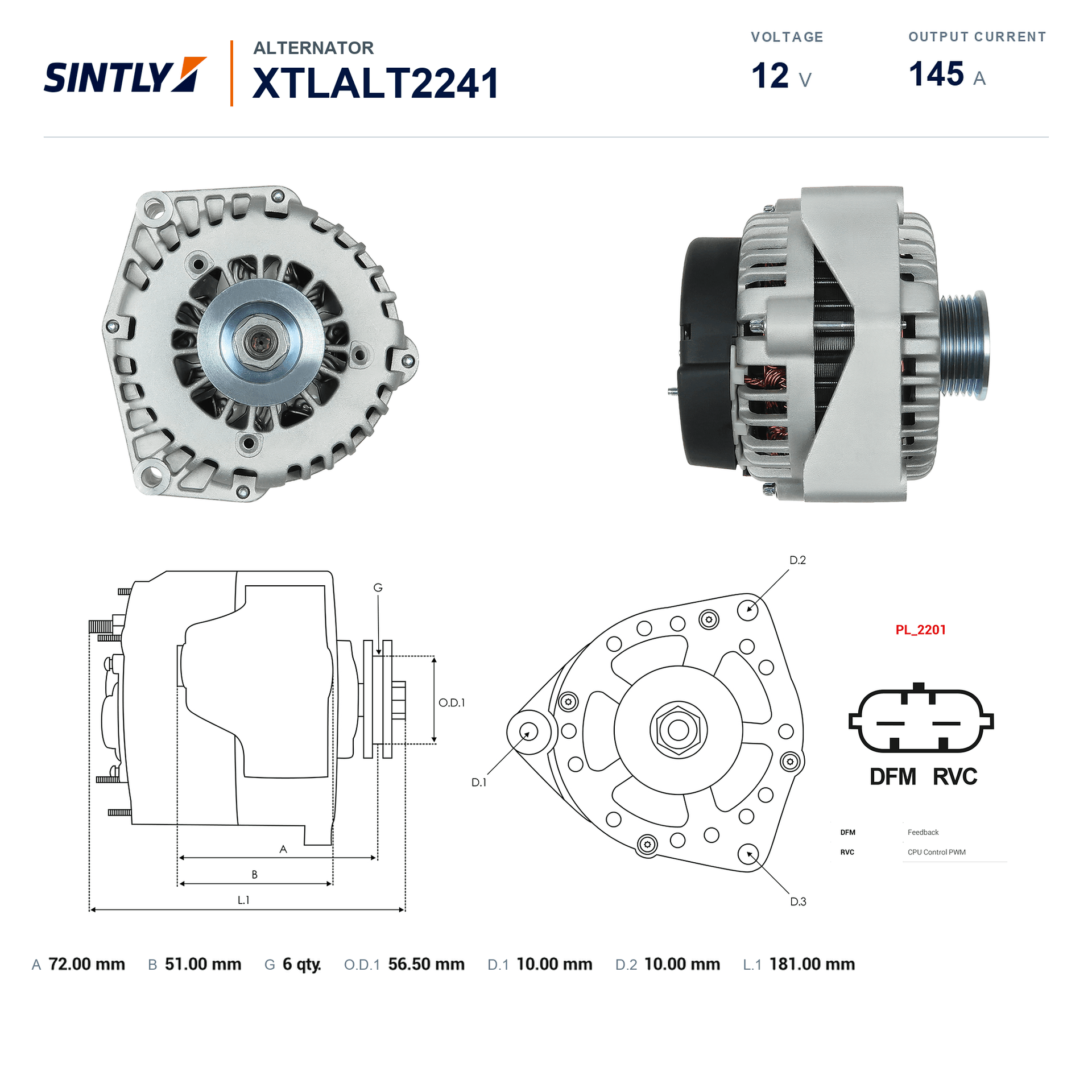 Alternator XTLALT2241