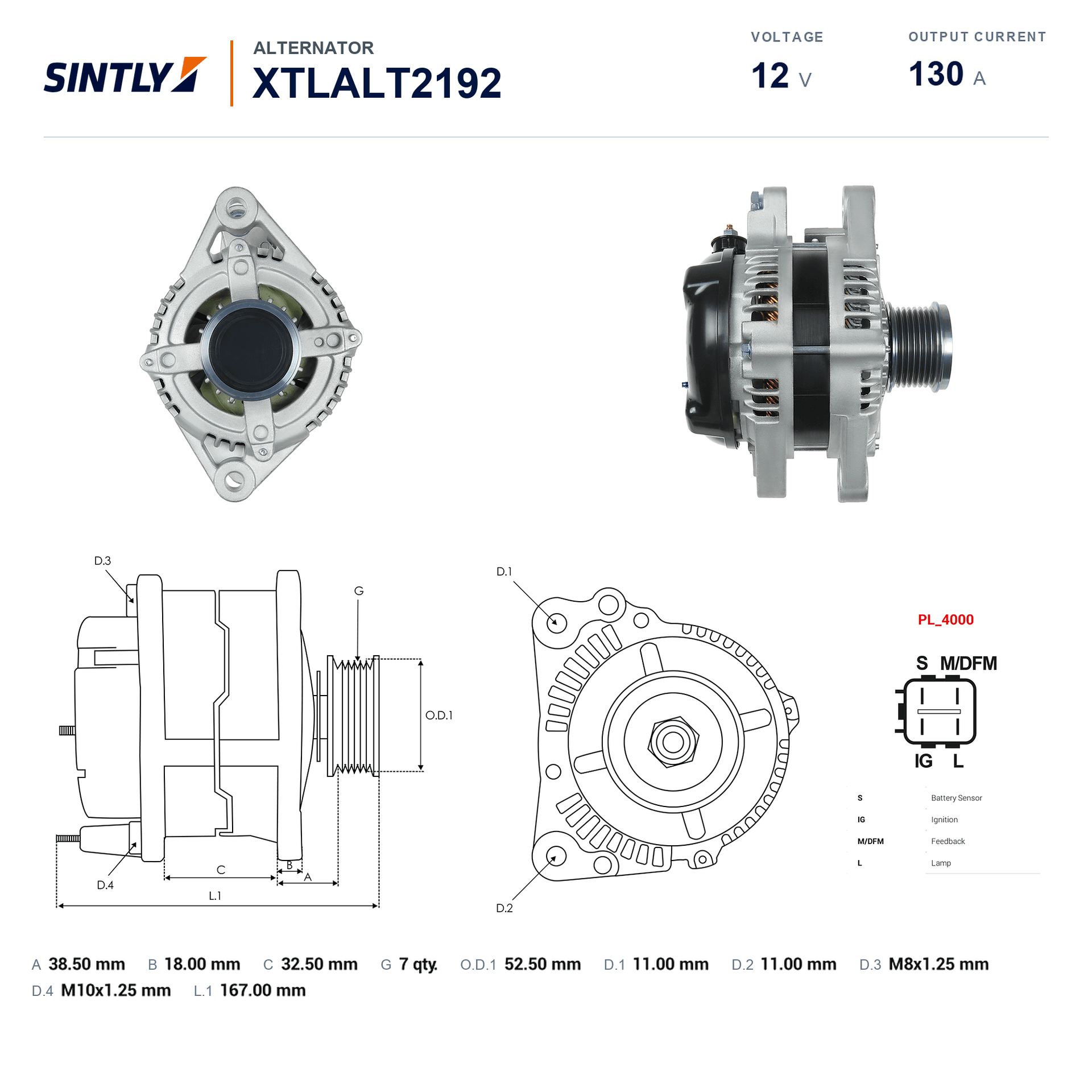 Alternator XTLALT2192