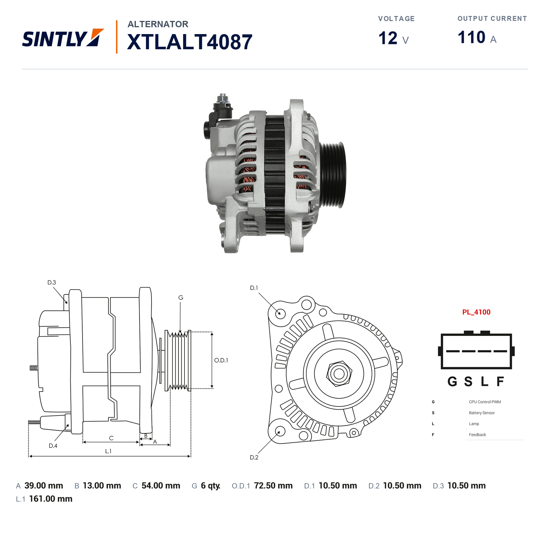 Alternator XTLALT4087