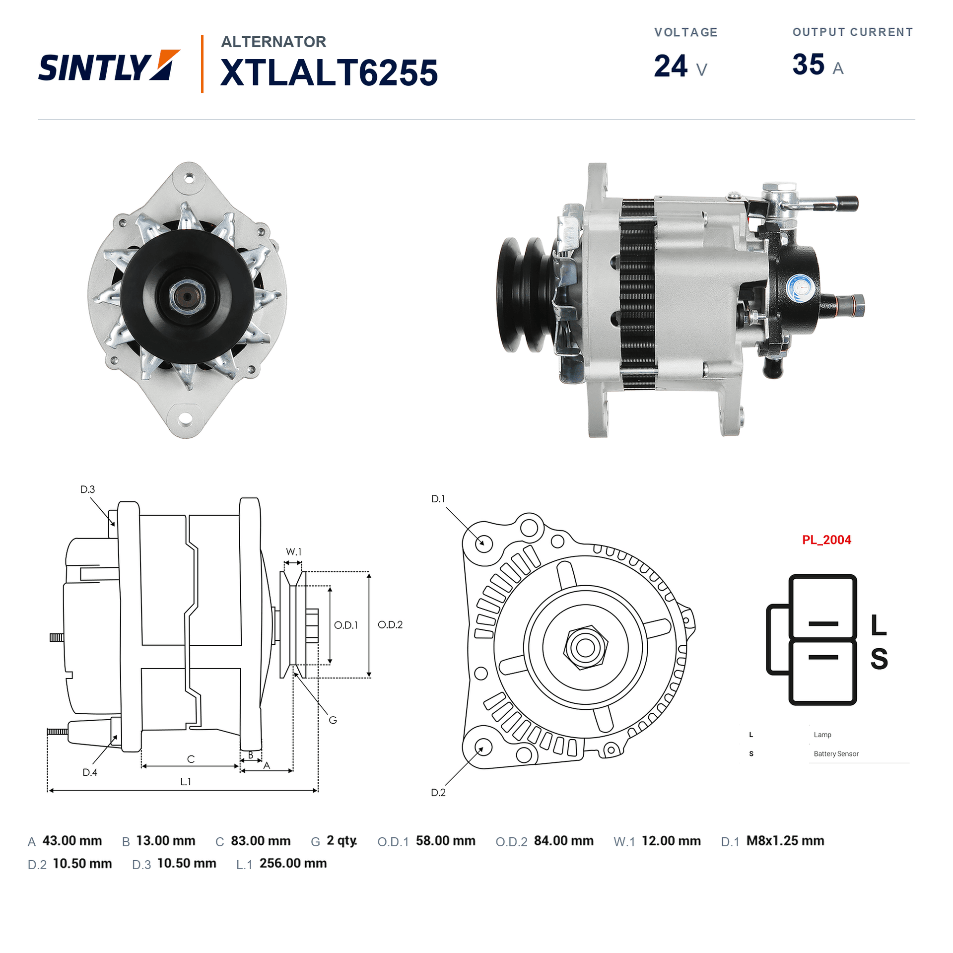 发电机 XTLALT6255
