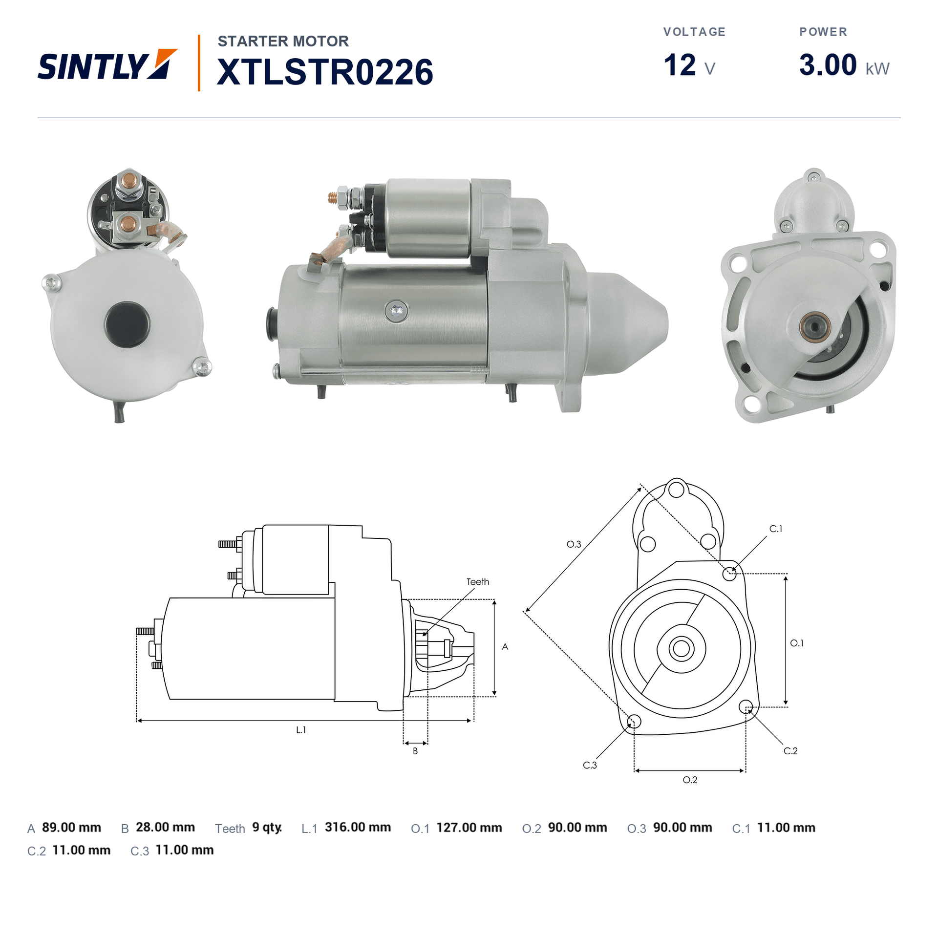 Starter XTLSTR0226