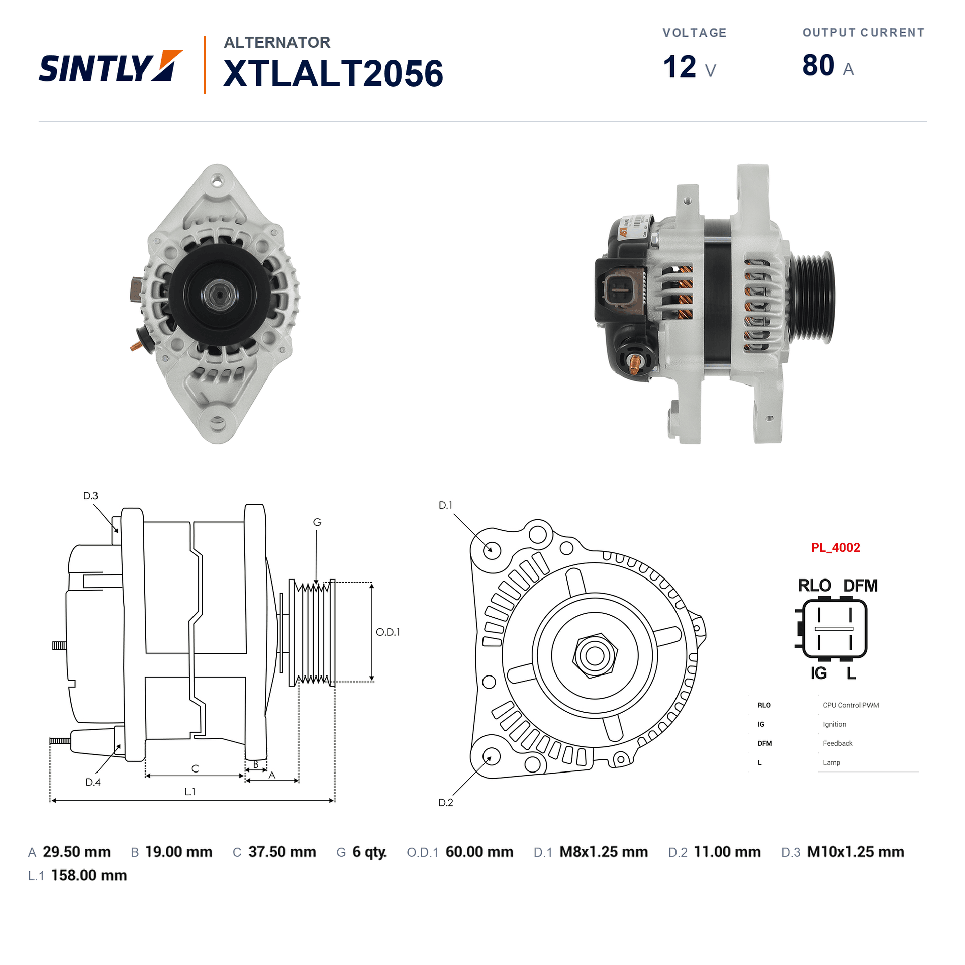 Alternator XTLALT2056