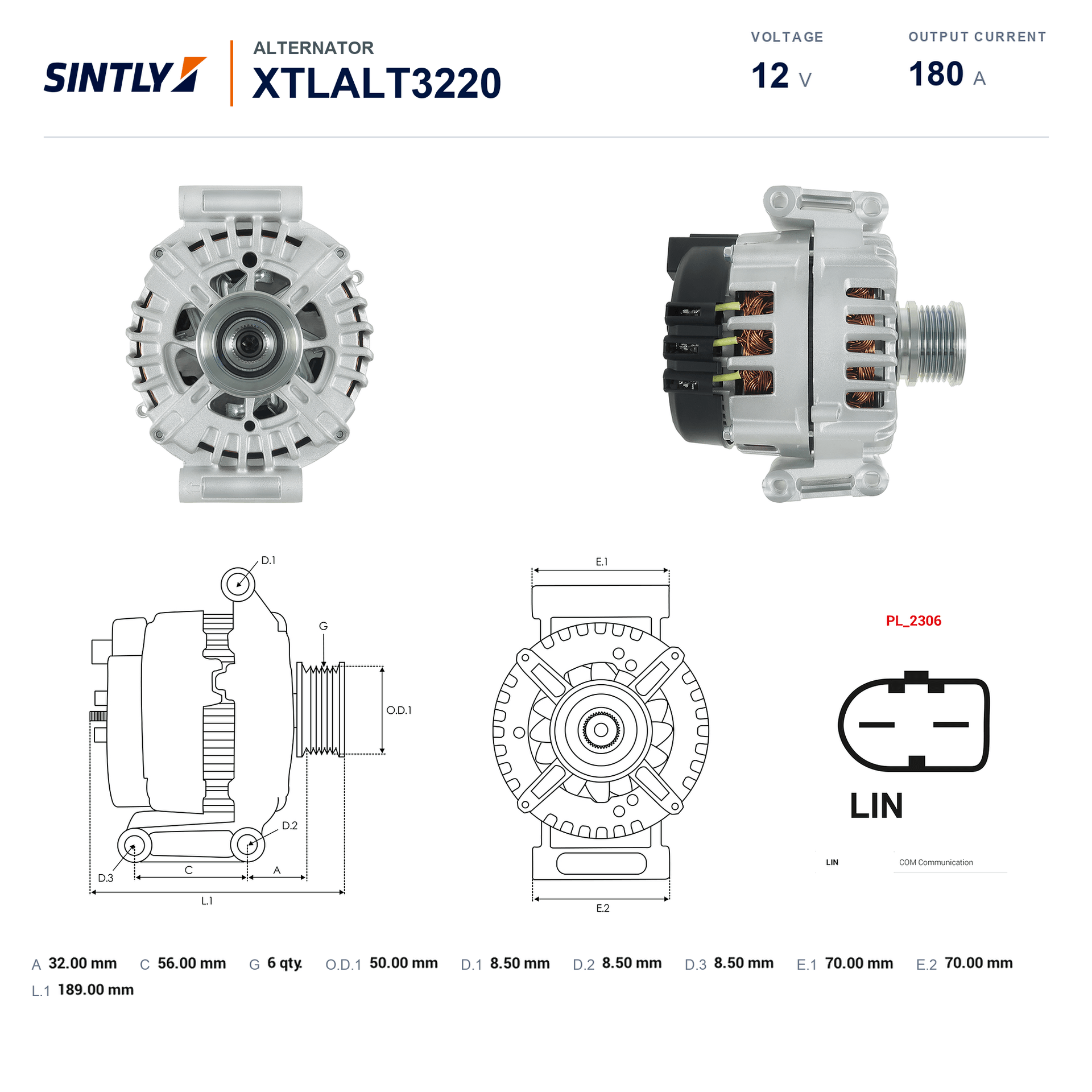 Alternator XTLALT3220