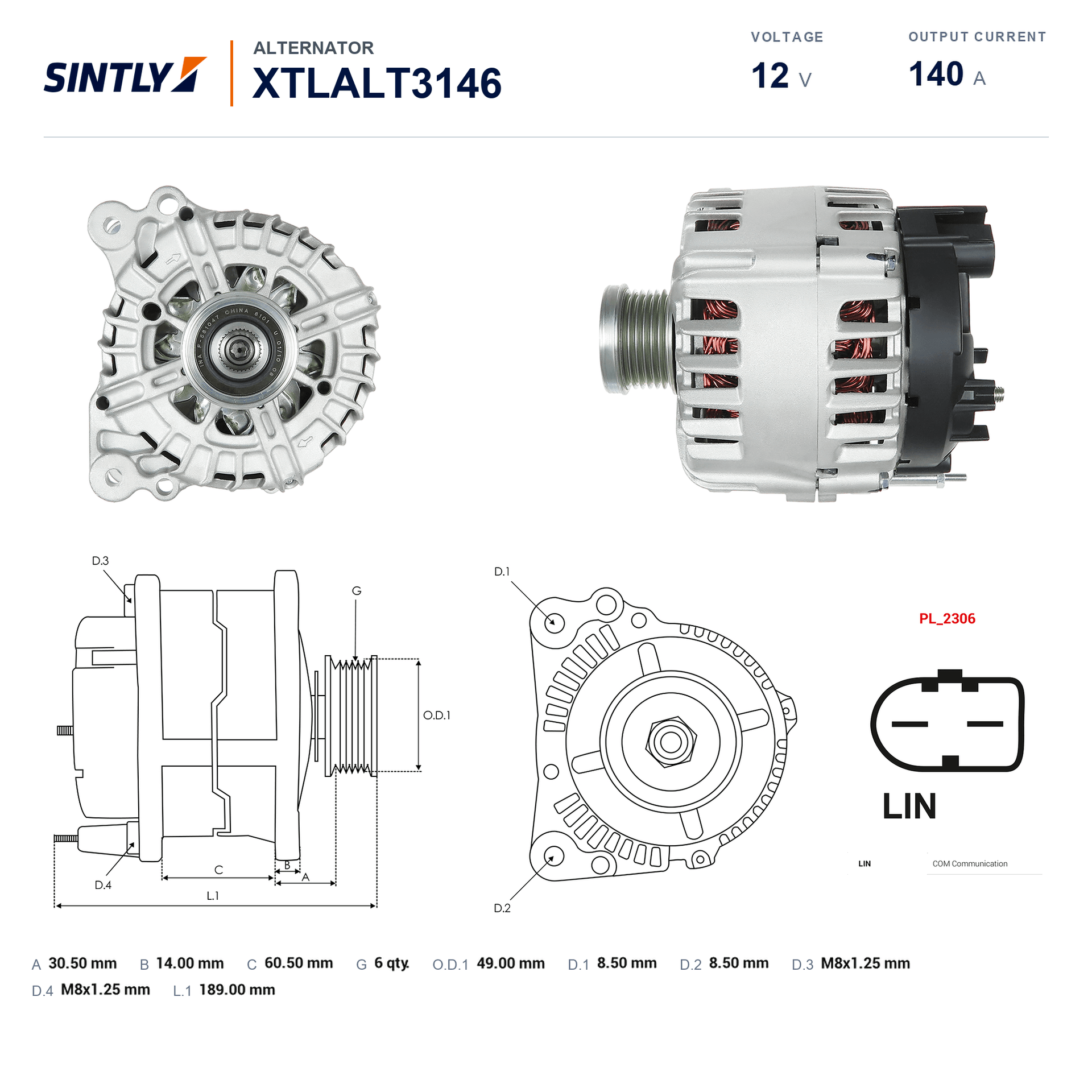 Alternator XTLALT3146