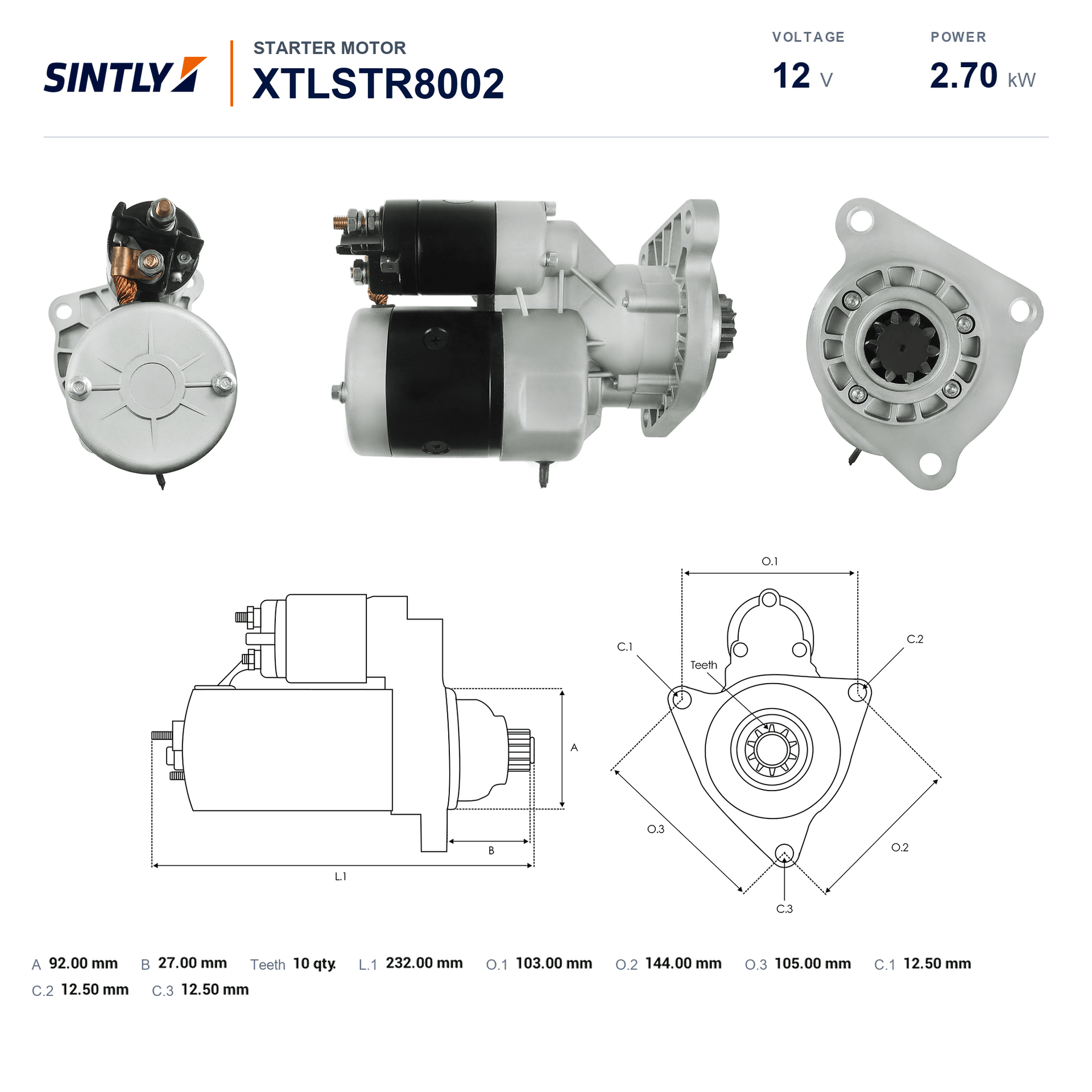 Starter XTLSTR8002