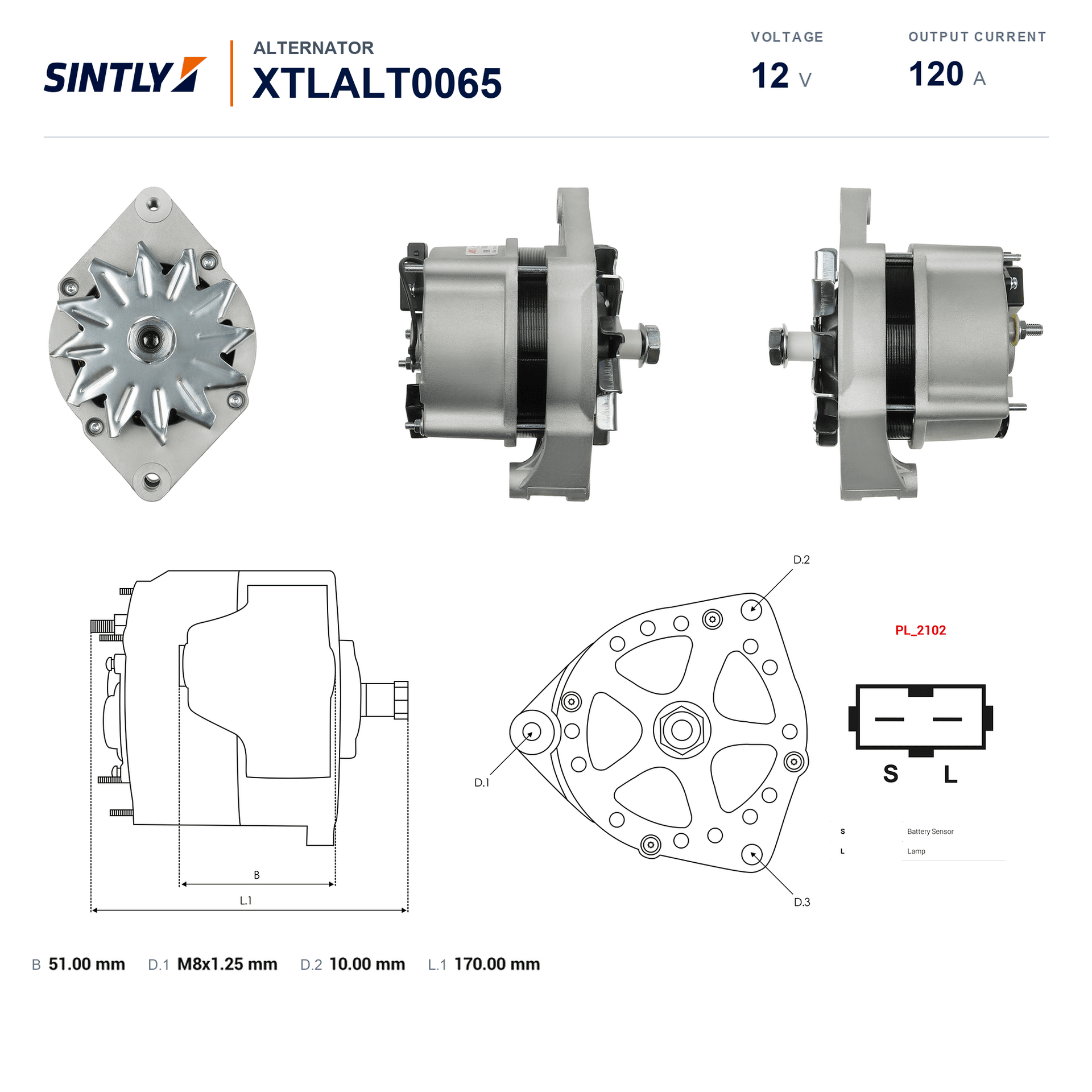 Alternator XTLALT0065