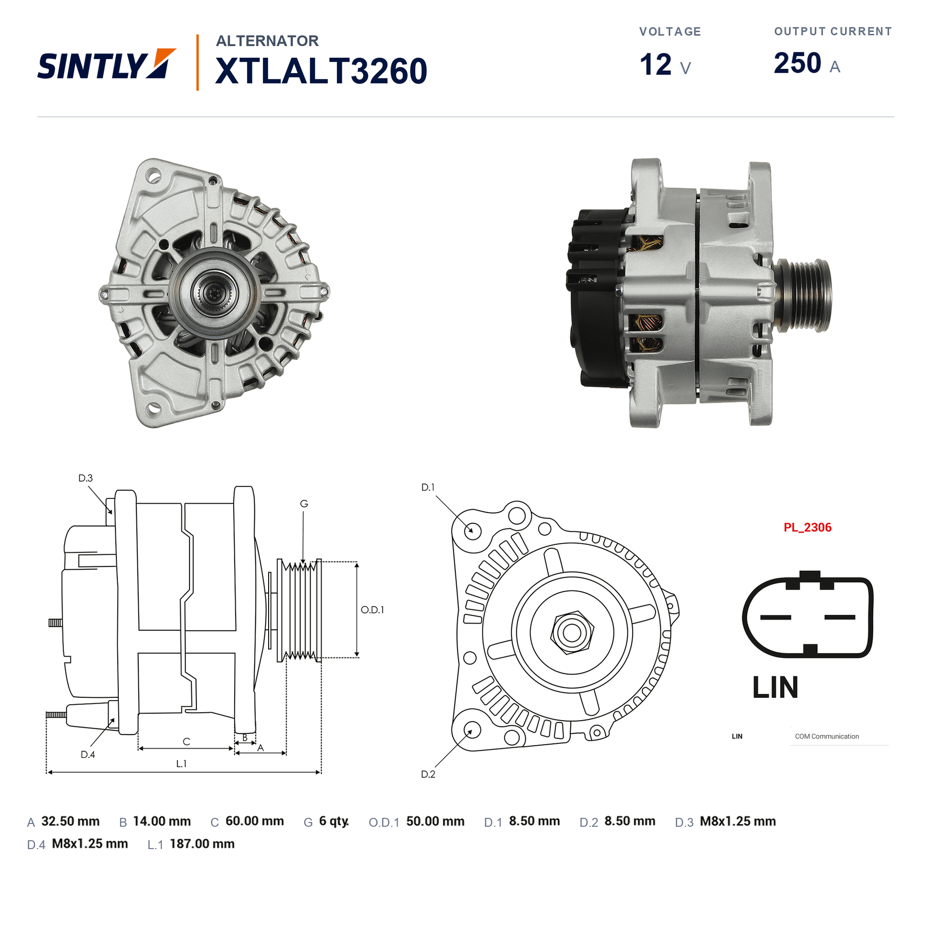 Alternator XTLALT3260