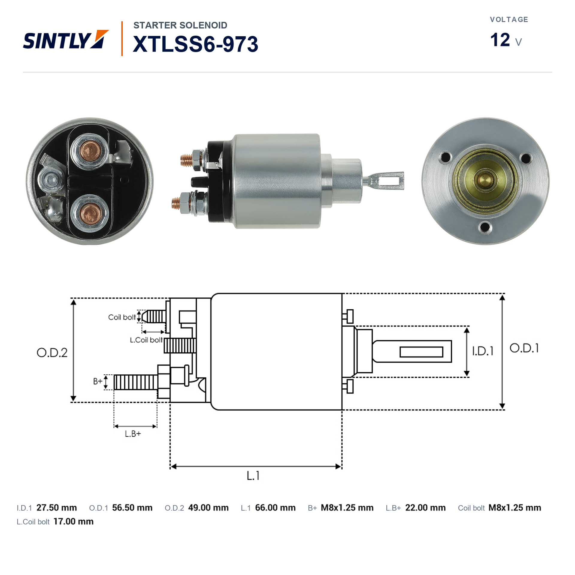 Starter Solenoid XTLSS6-973