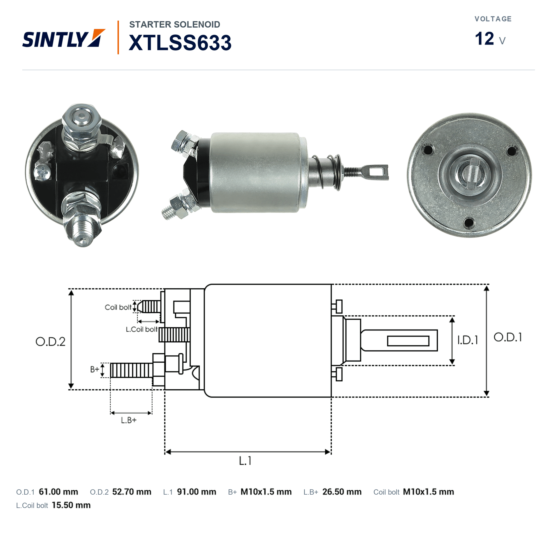 Starter Solenoid XTLSS633