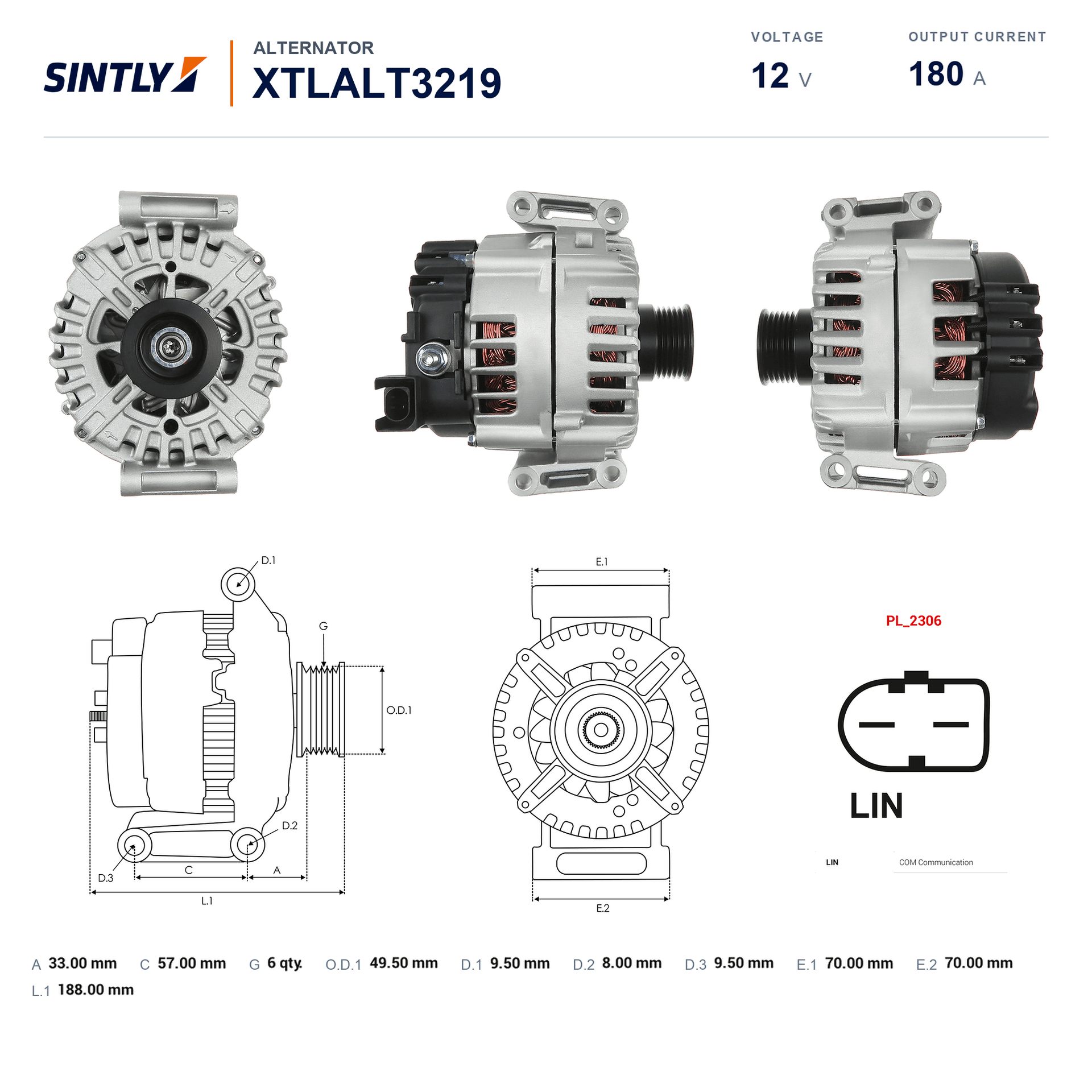 Alternator XTLALT3219