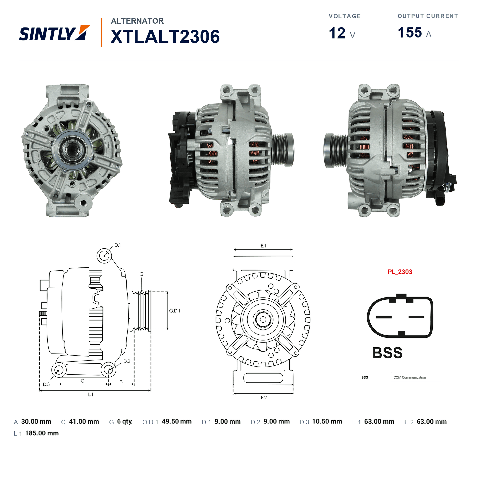 Alternator XTLALT2306