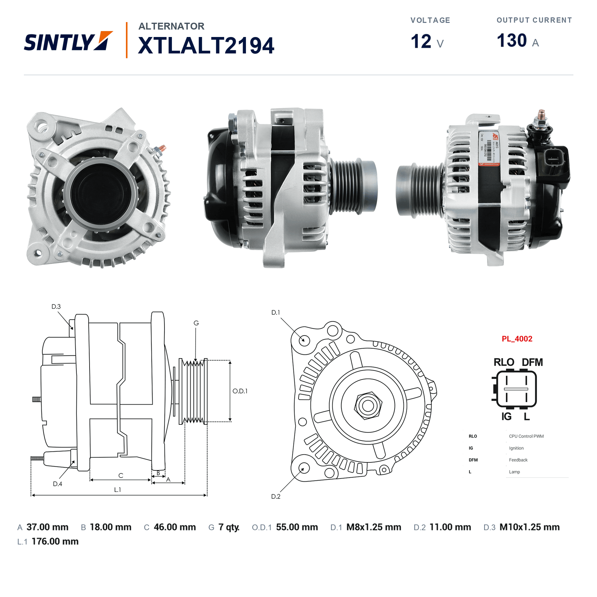 Alternator XTLALT2194
