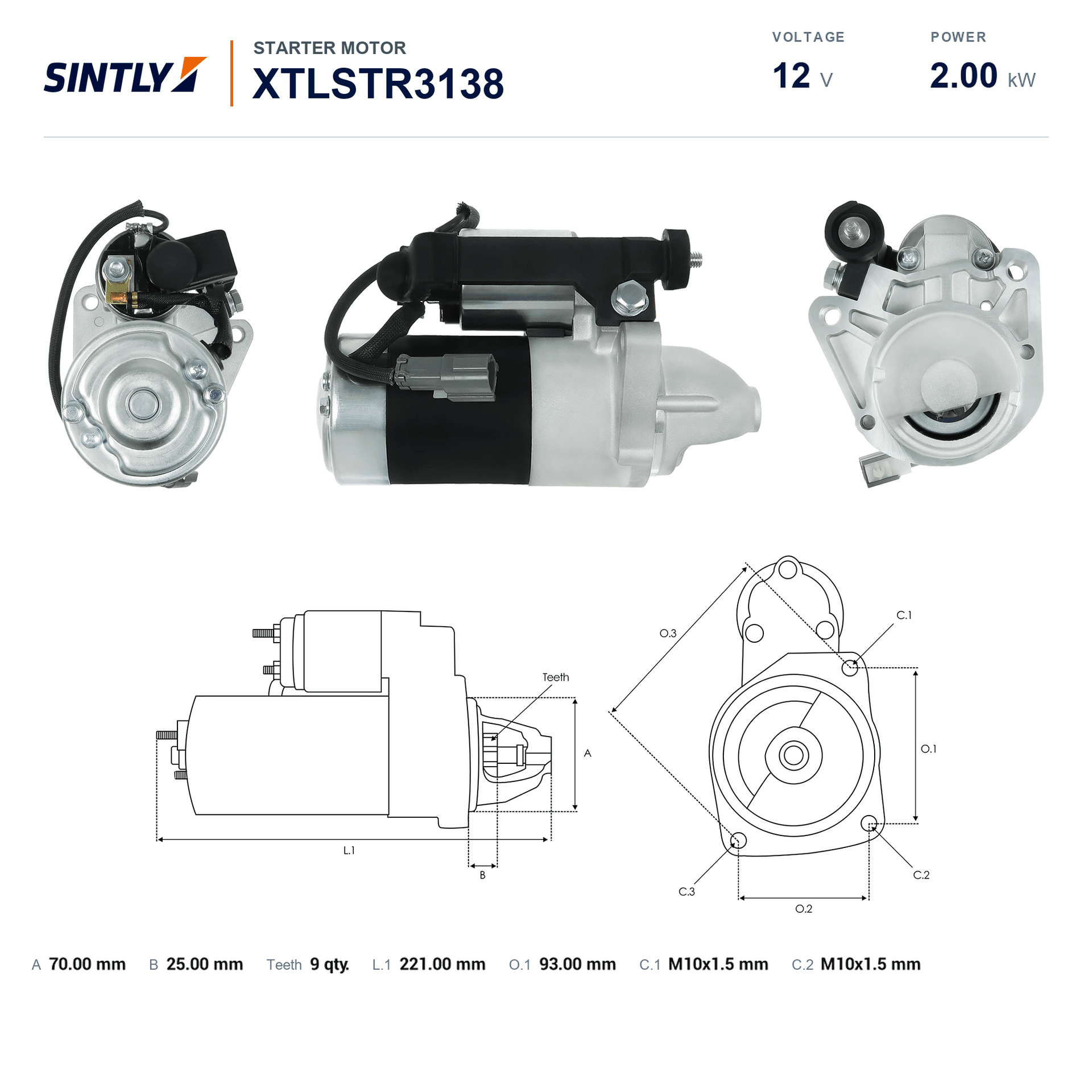 Starter XTLSTR3138