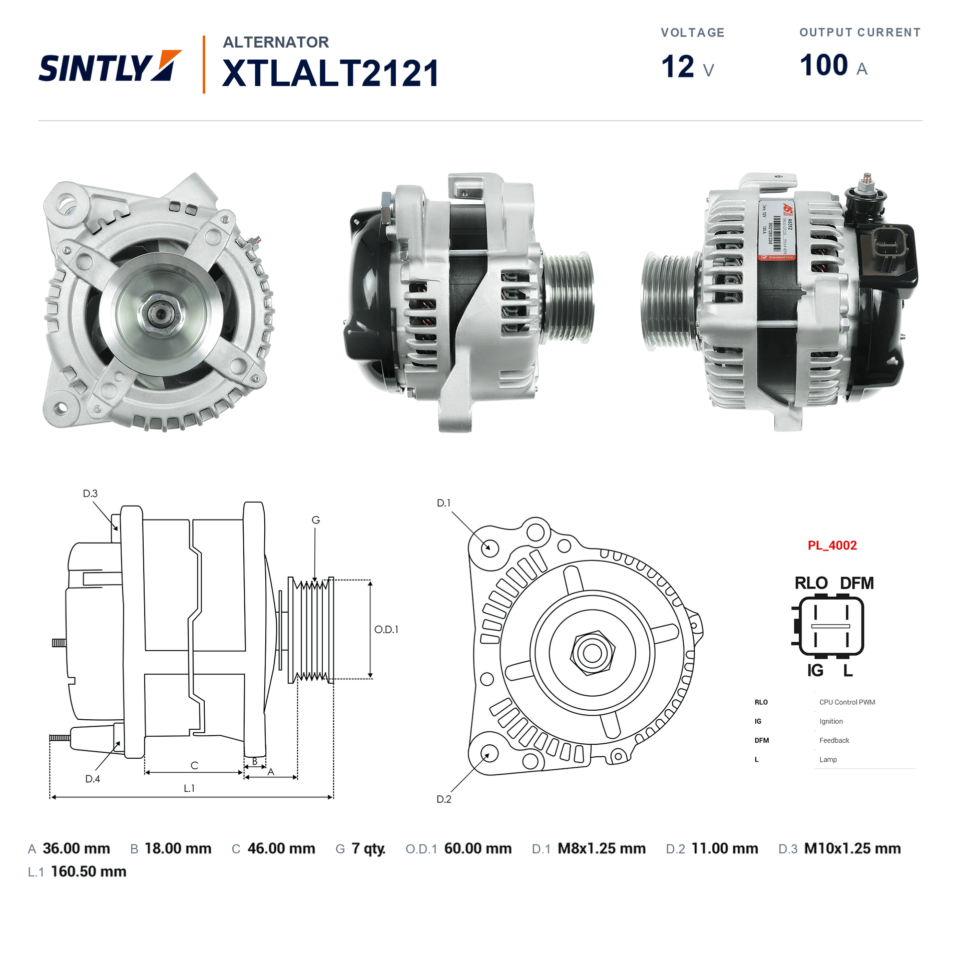Alternator XTLALT2121