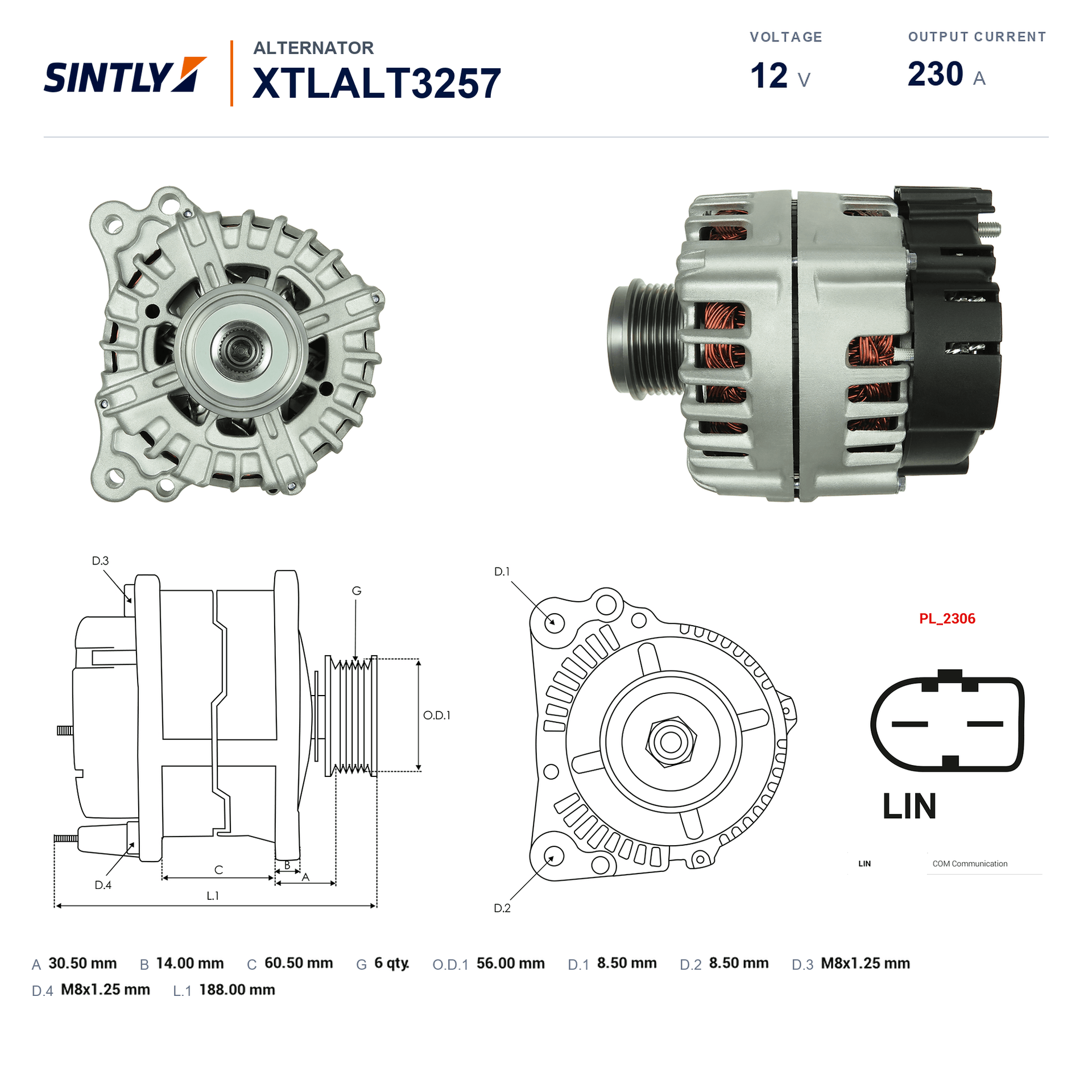 Alternator XTLALT3257