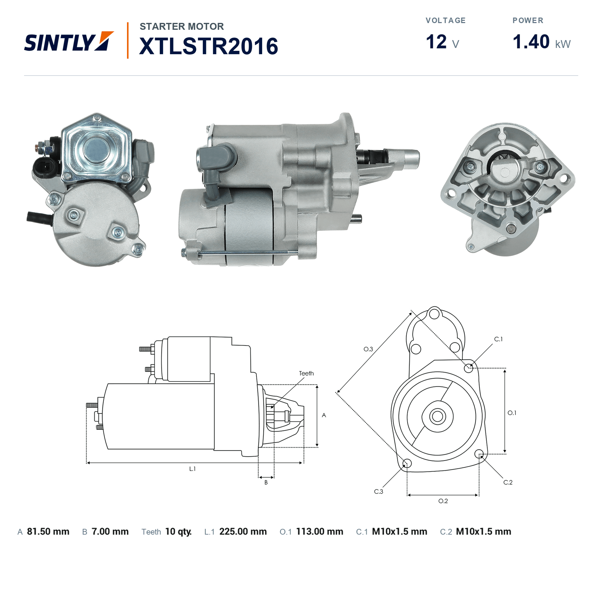 Starter XTLSTR2016